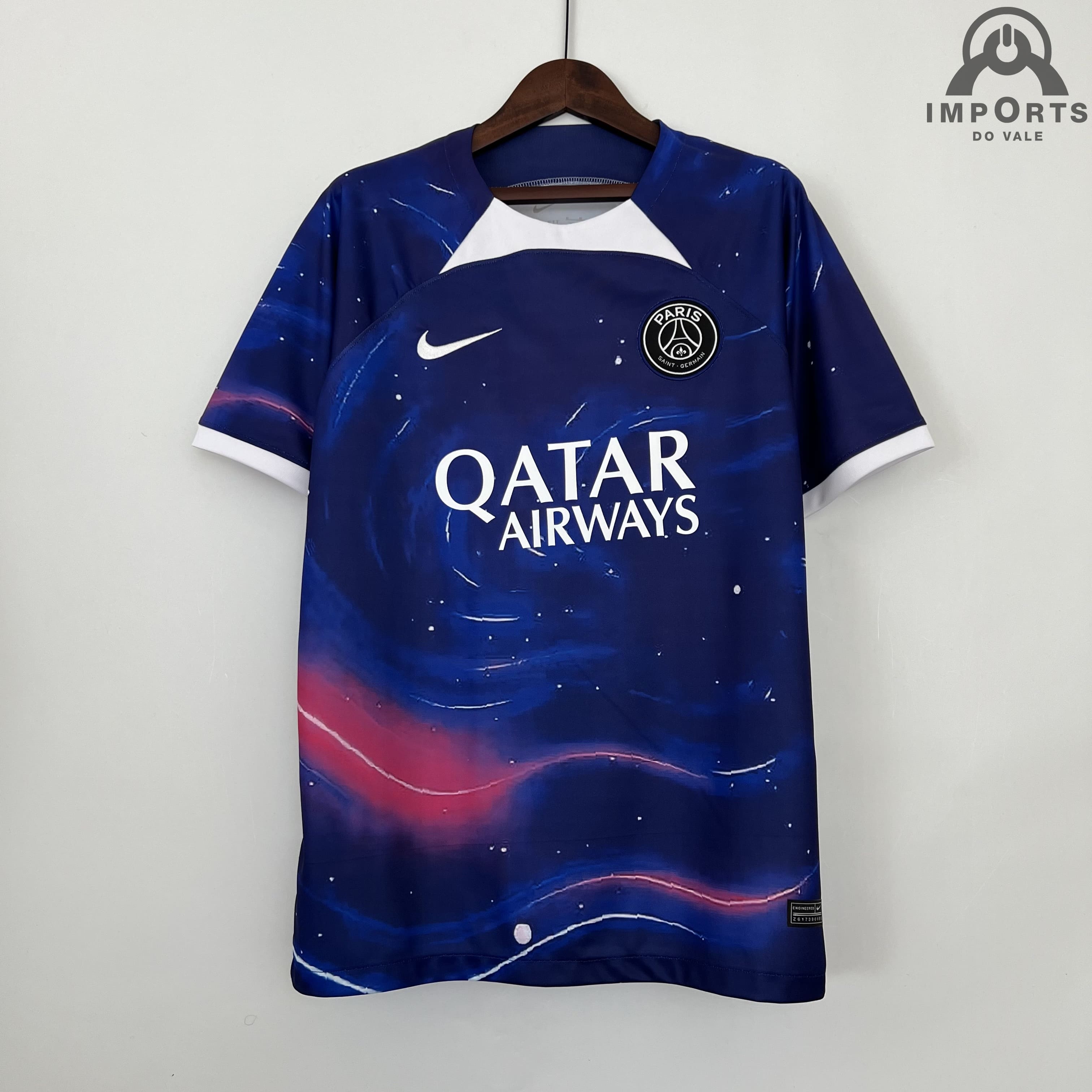 Camisa Paris Saint-Germain (PSG) Versão Torcedor Ed. Especial Azul + Personalização Grátis