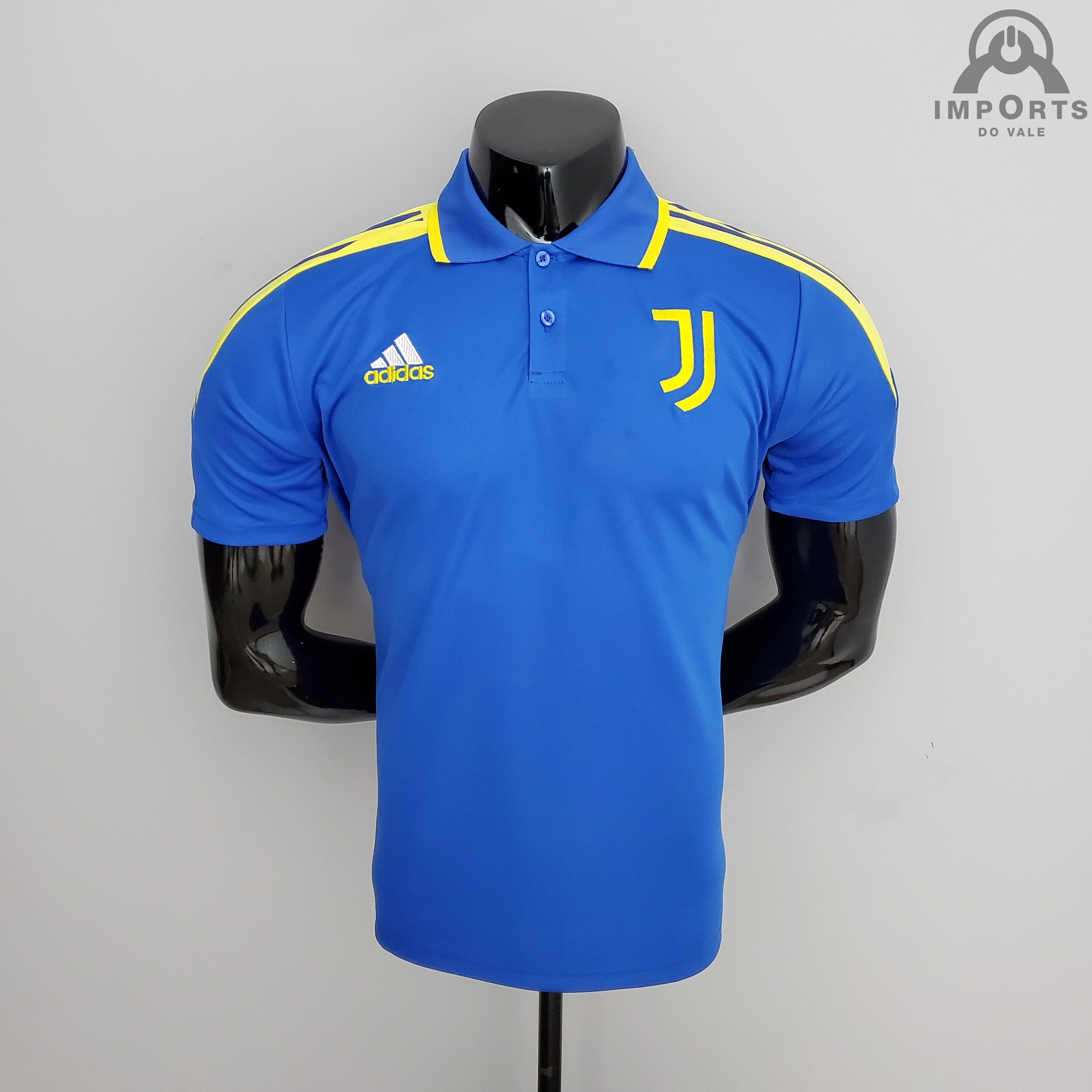 Camisa Gola Polo Juventus 21/22 Treino - Azul