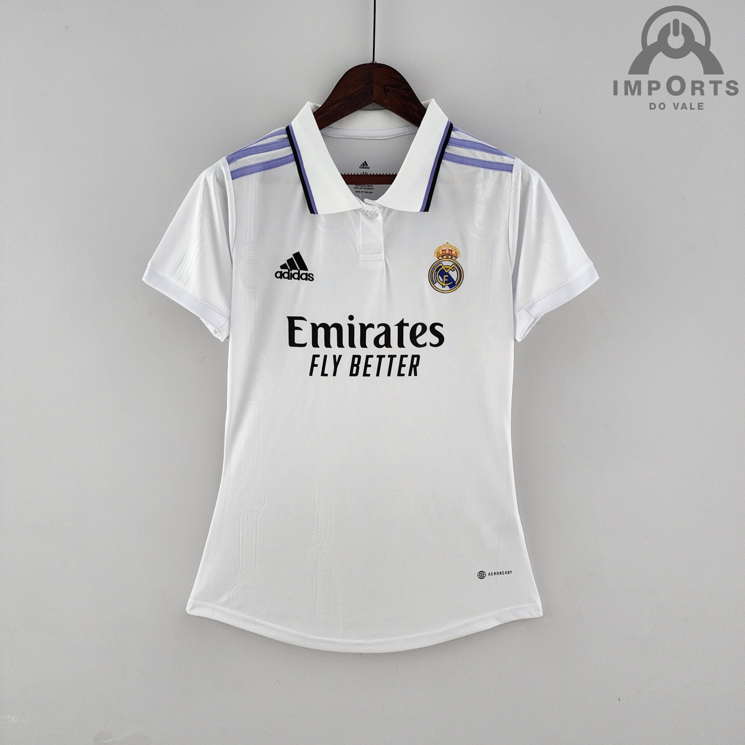 Camisa Real Madrid I 22/23 Versão Feminina + Personalização Grátis