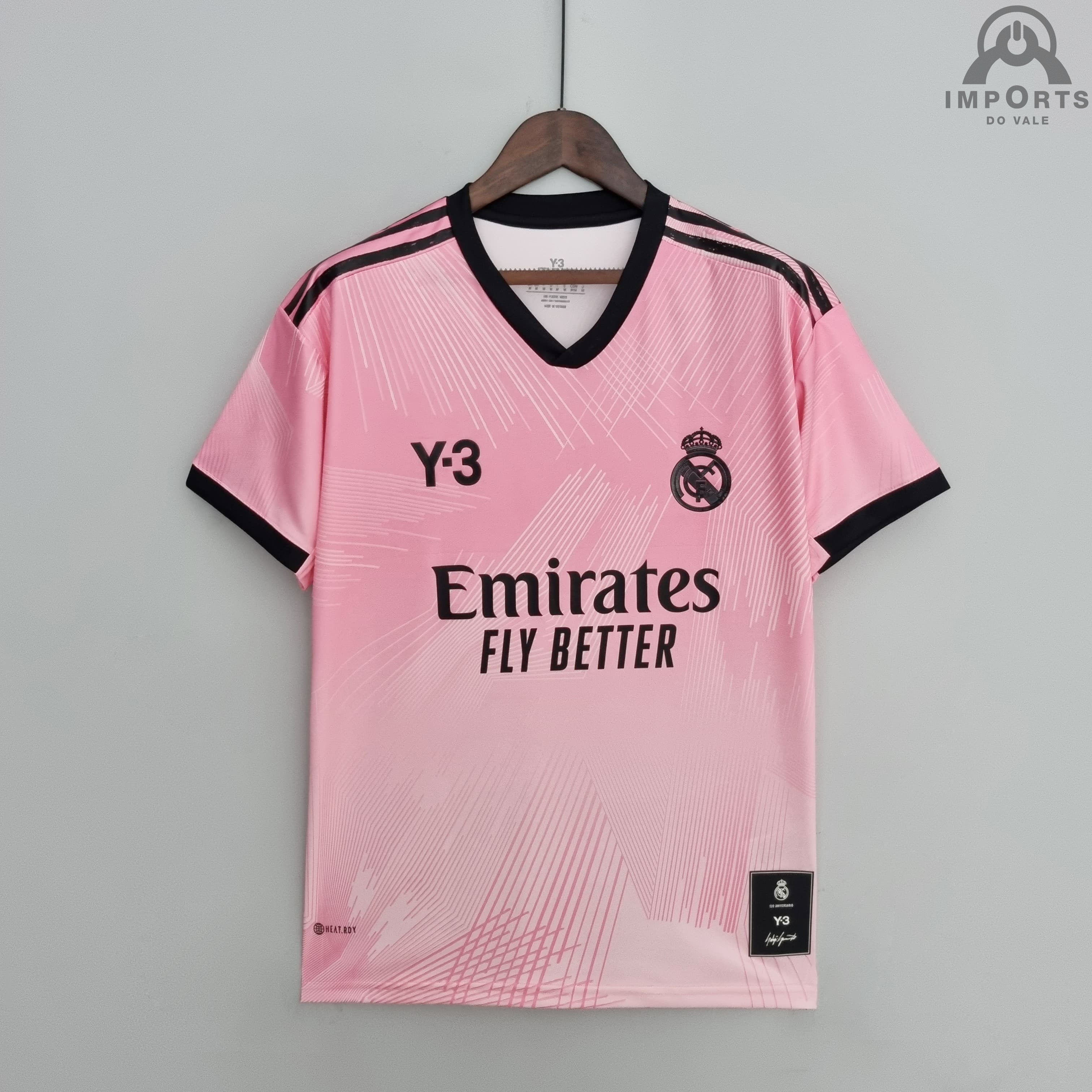 Camisa Real Madrid 22/23 Versão Torcedor Y-3 Ed. Comemorativa 120 anos + Personalização Grátis