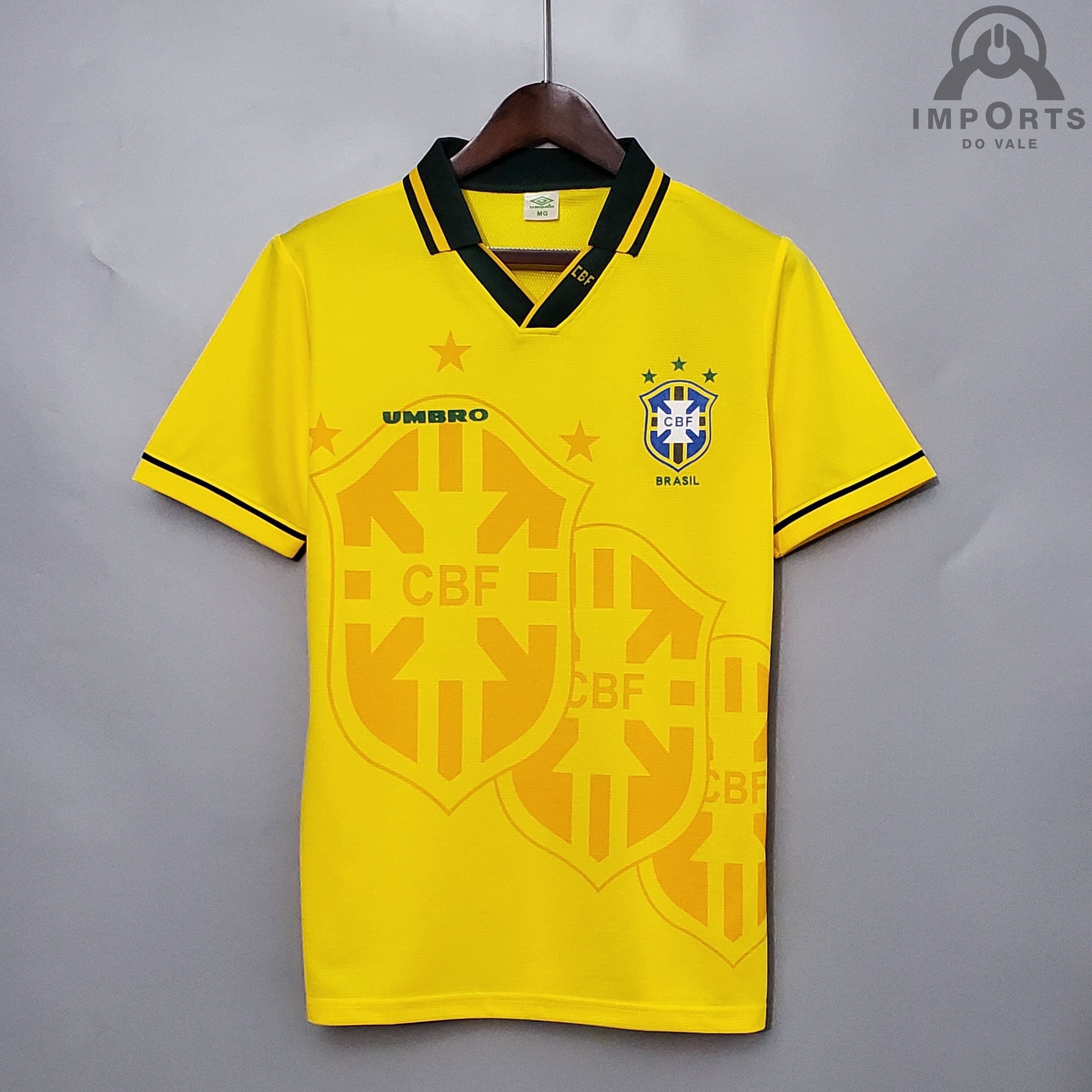 Camisa Retrô da Seleção Brasileira I 93/94 Versão Torcedor + Personalização Grátis