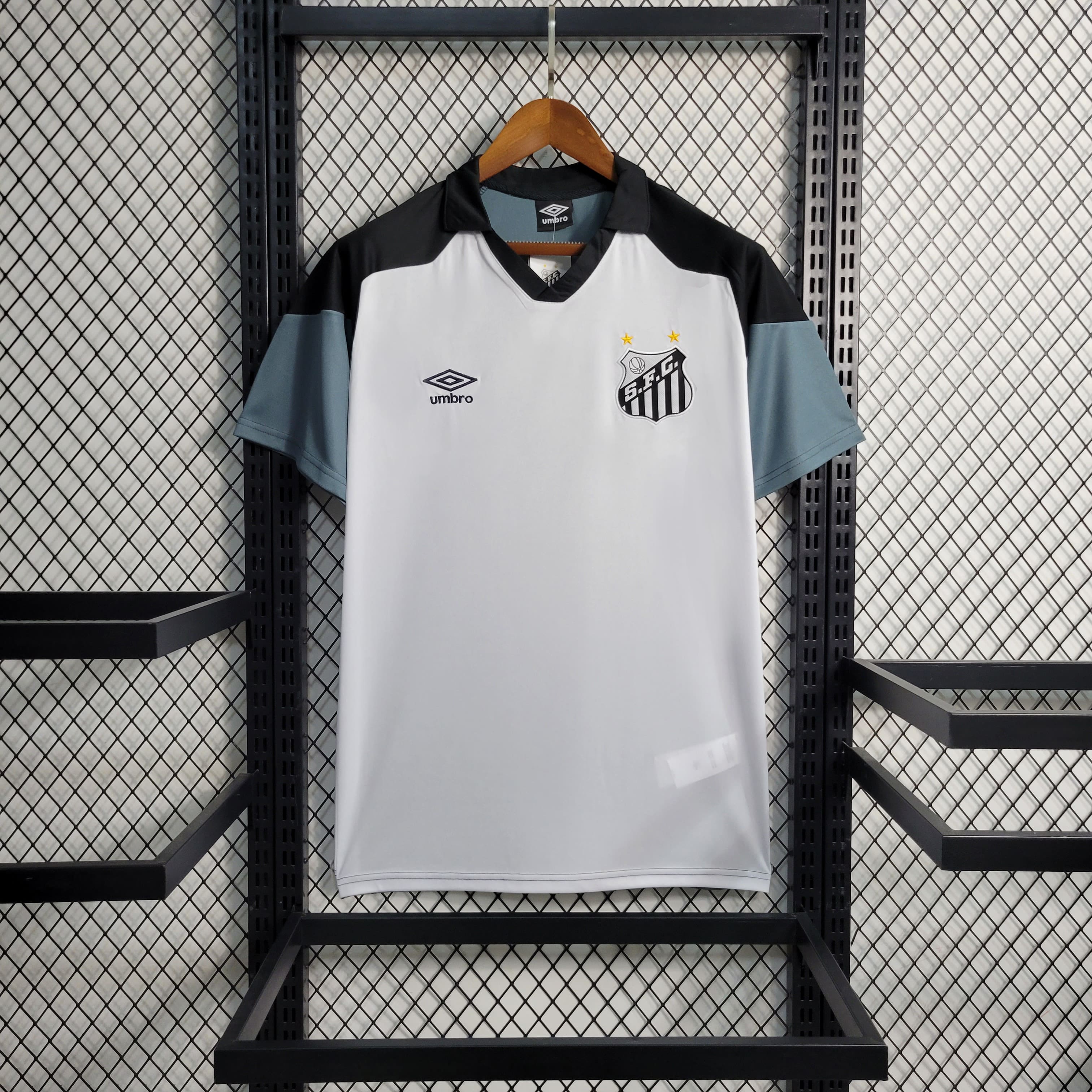 Camisa Santos 23/24 Treino - Branca/cinza