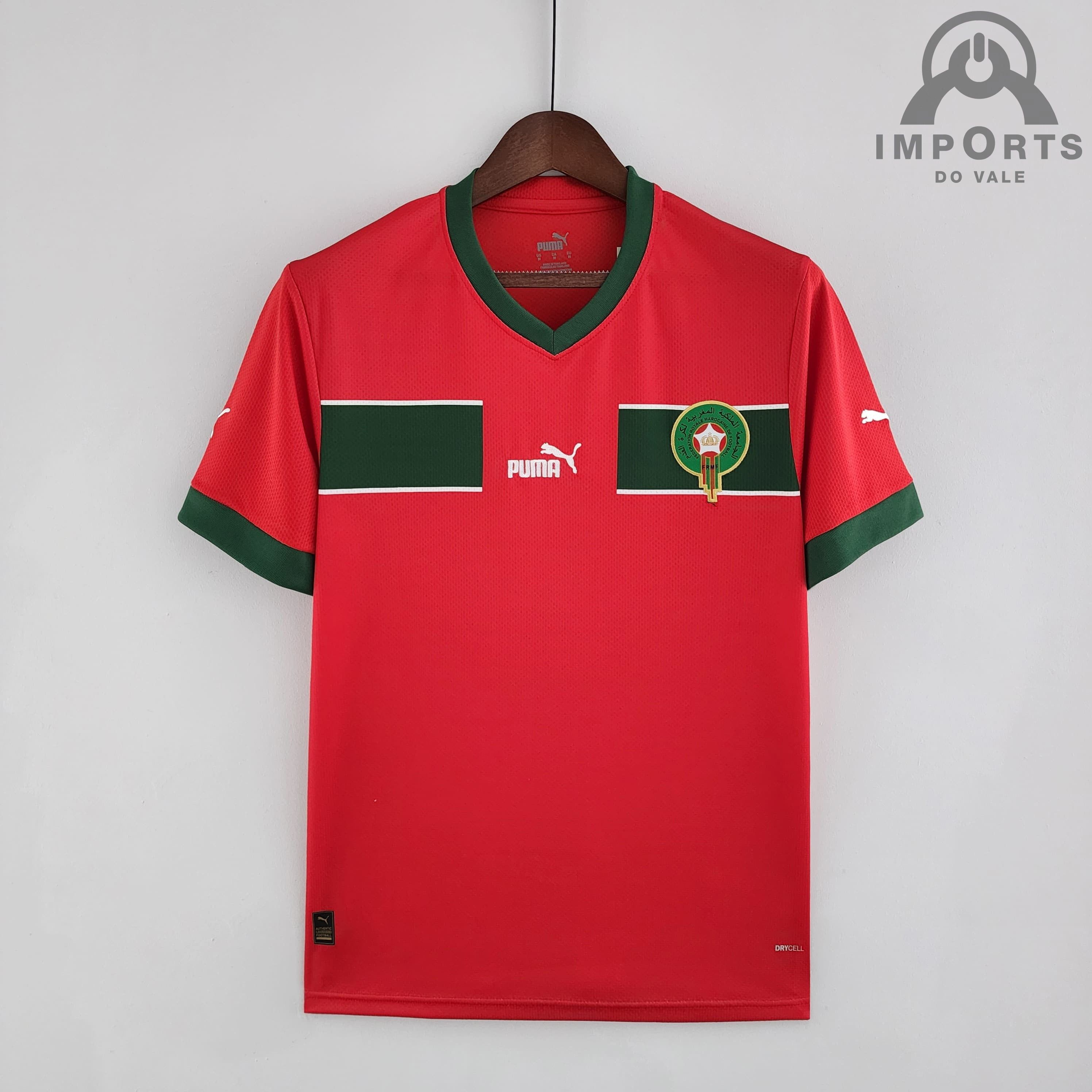 Camisa da Seleção Marroquina l 2022 Versão Torcedor + Personalização Grátis