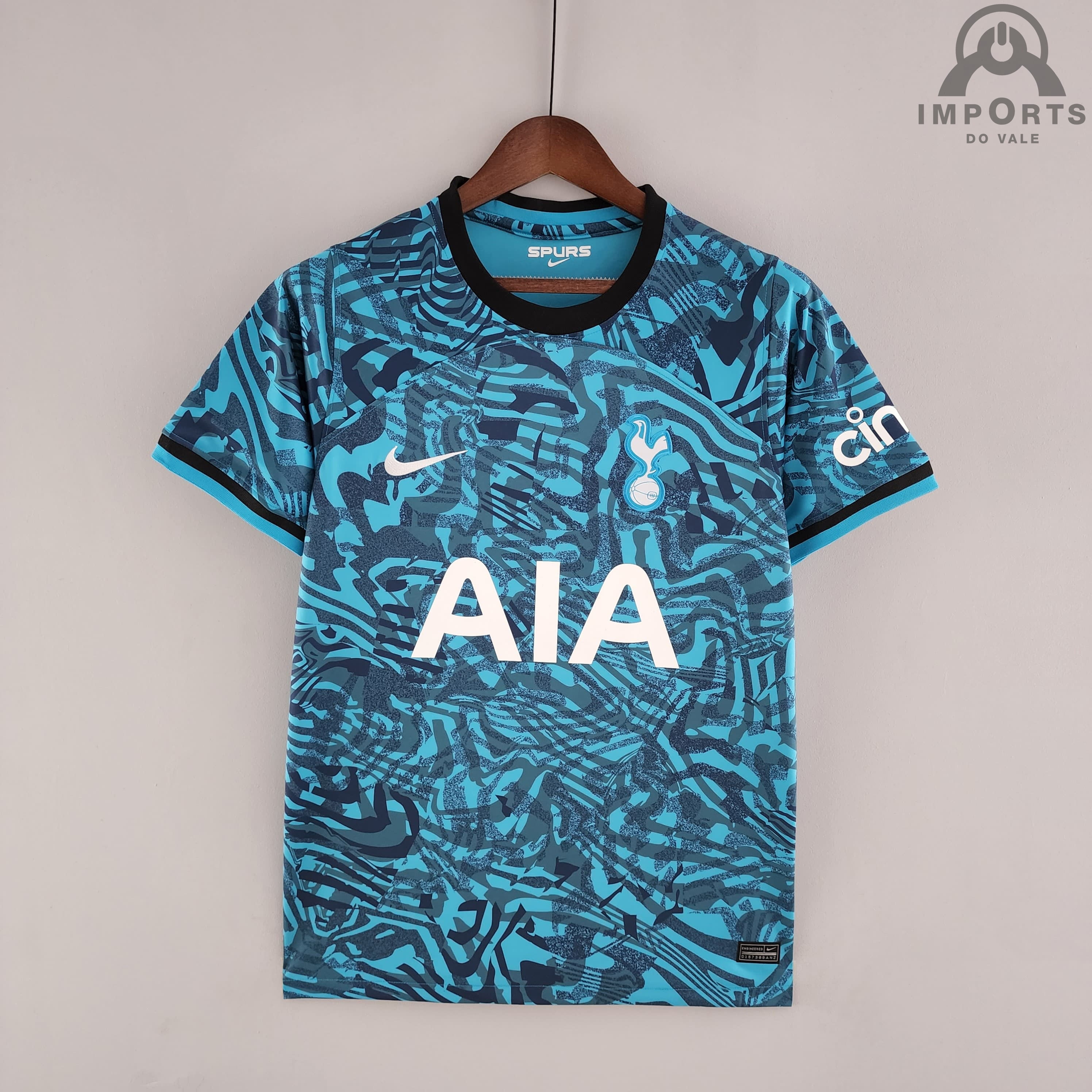 Camisa Tottenham lll 22/23 Versão Torcedor+ Personalização Grátis