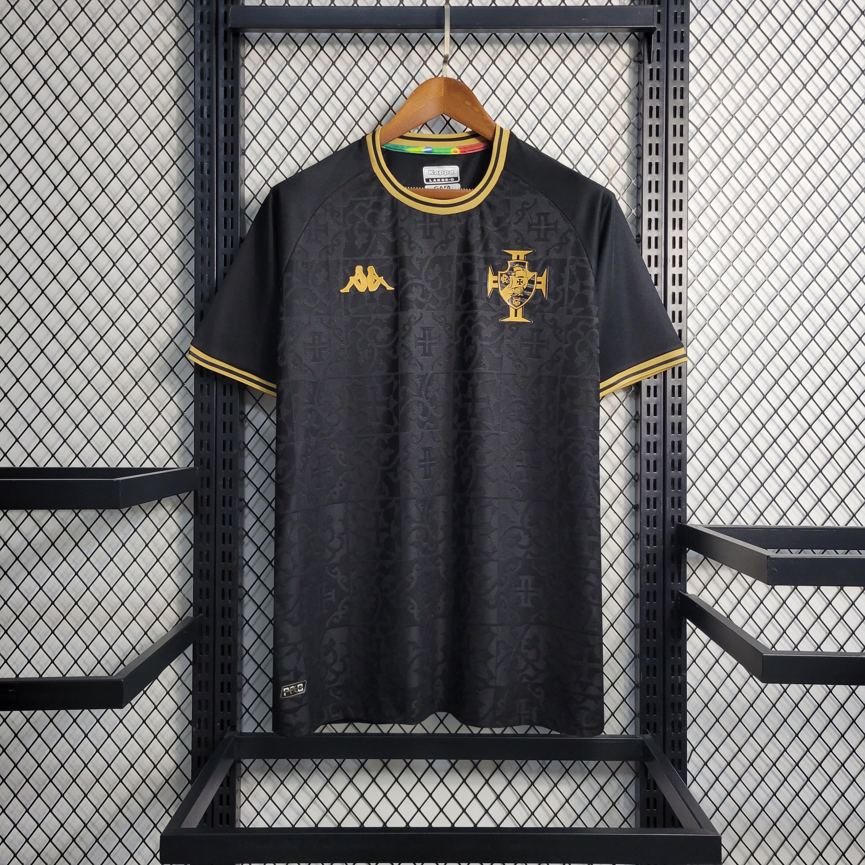 Camisa Vasco 22/23 Versão Torcedor Goleiro Preta + Personalização Grátis