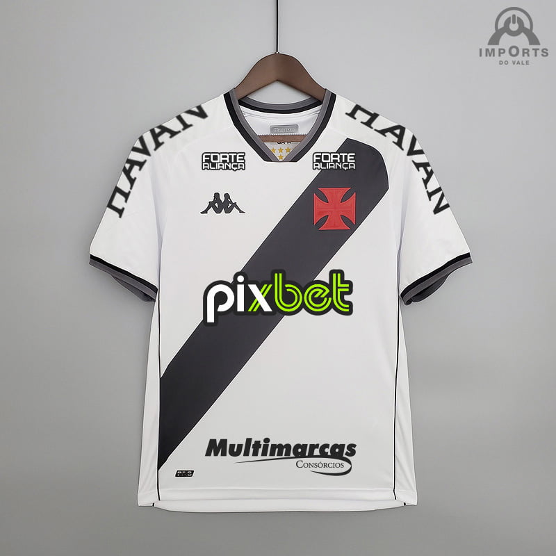 Camisa Vasco II 21/22 Versão Torcedor + Patrocínios + Personalização Grátis