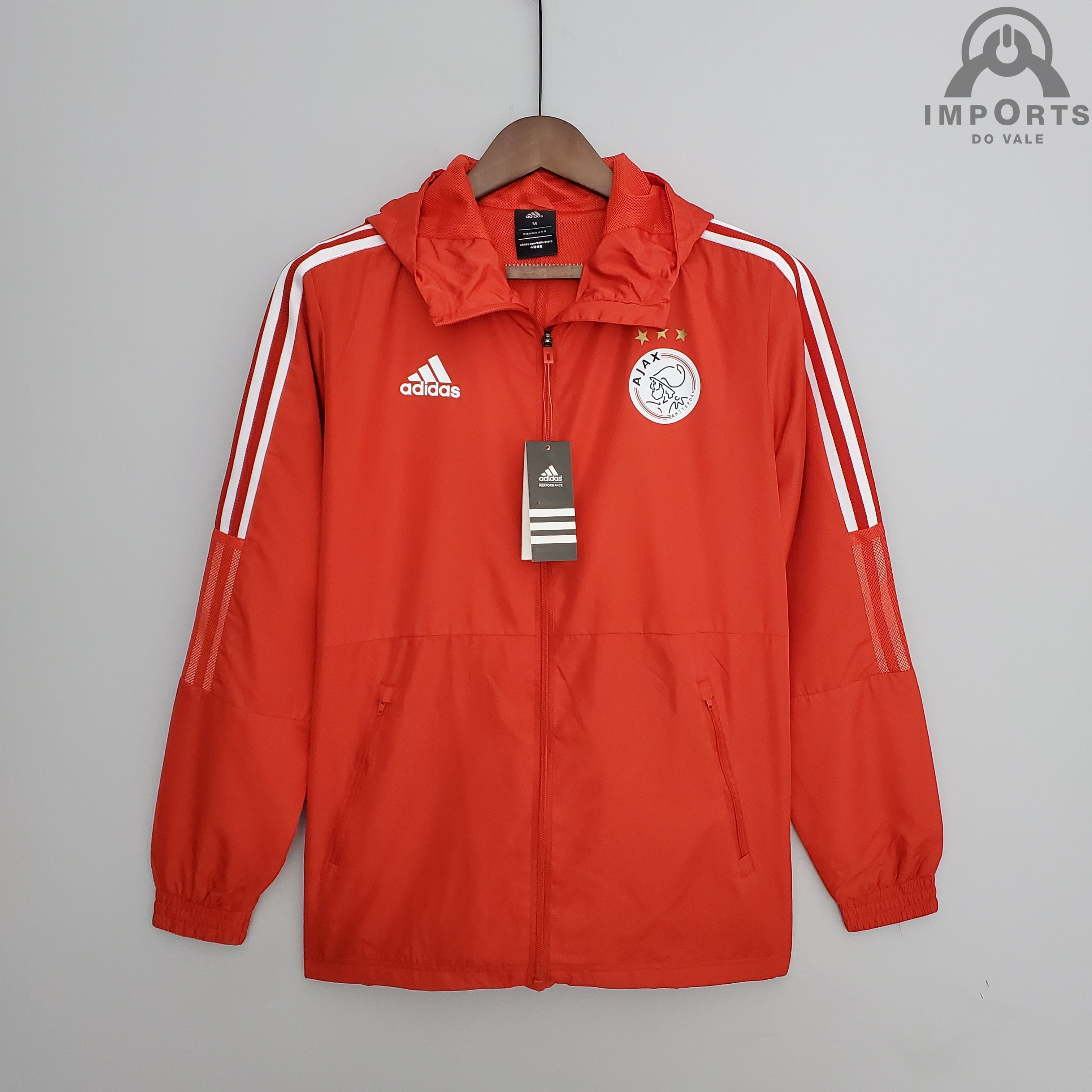 Jaqueta Corta-Vento Ajax 22/23 - Vermelho