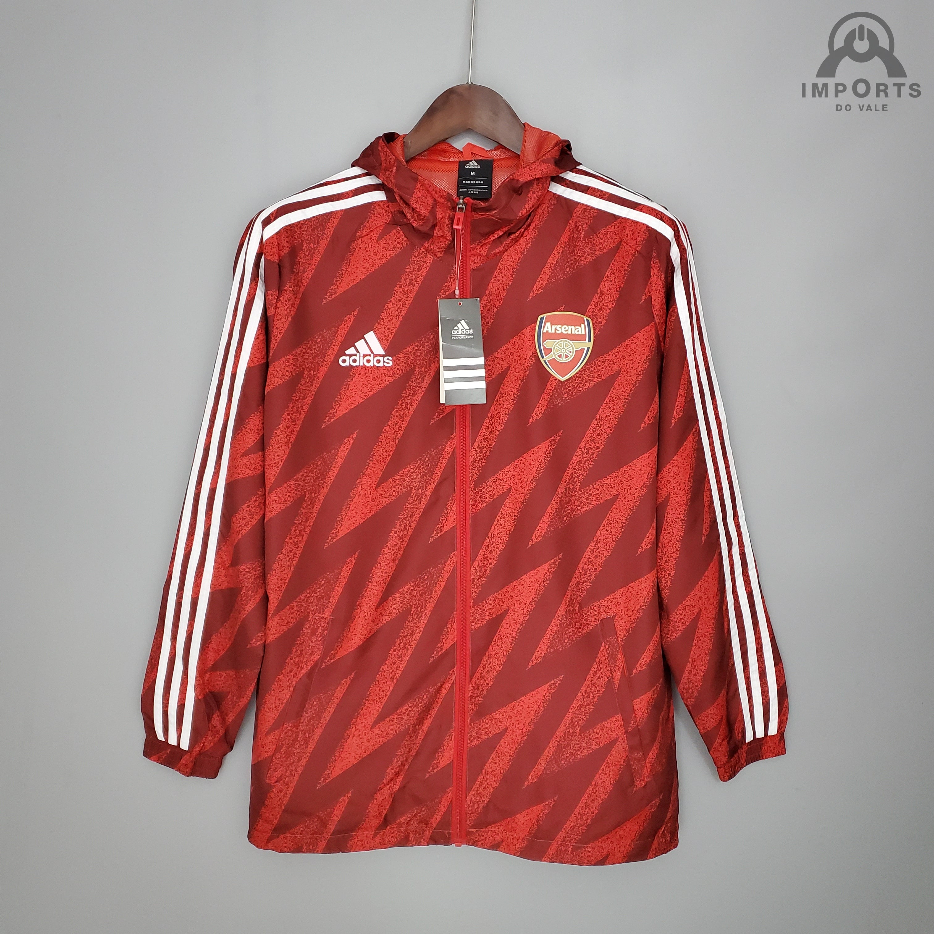 Jaqueta Corta-Vento Arsenal 21/22 - Vermelho