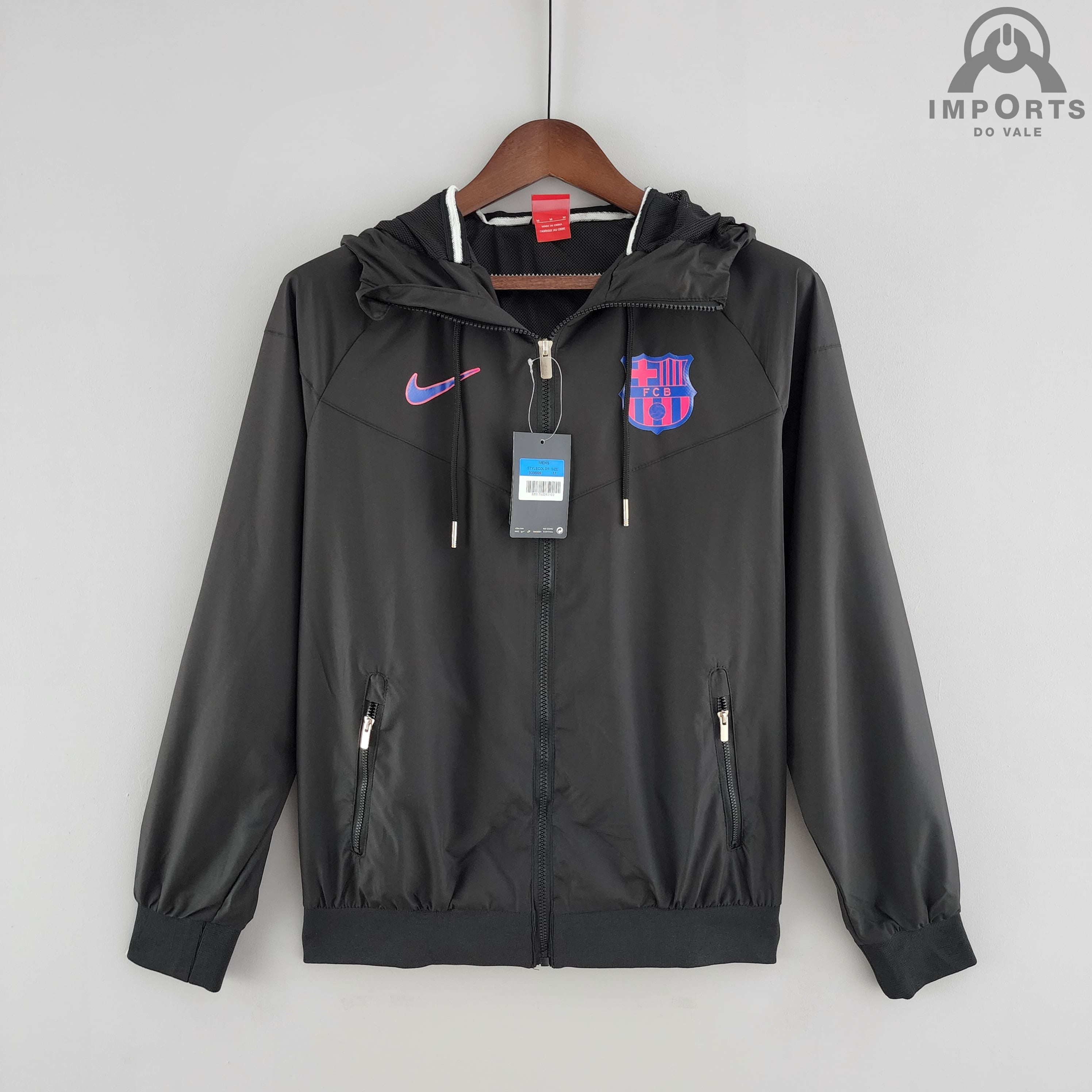 Jaqueta Corta-Vento Barcelona 22/23- Preto
