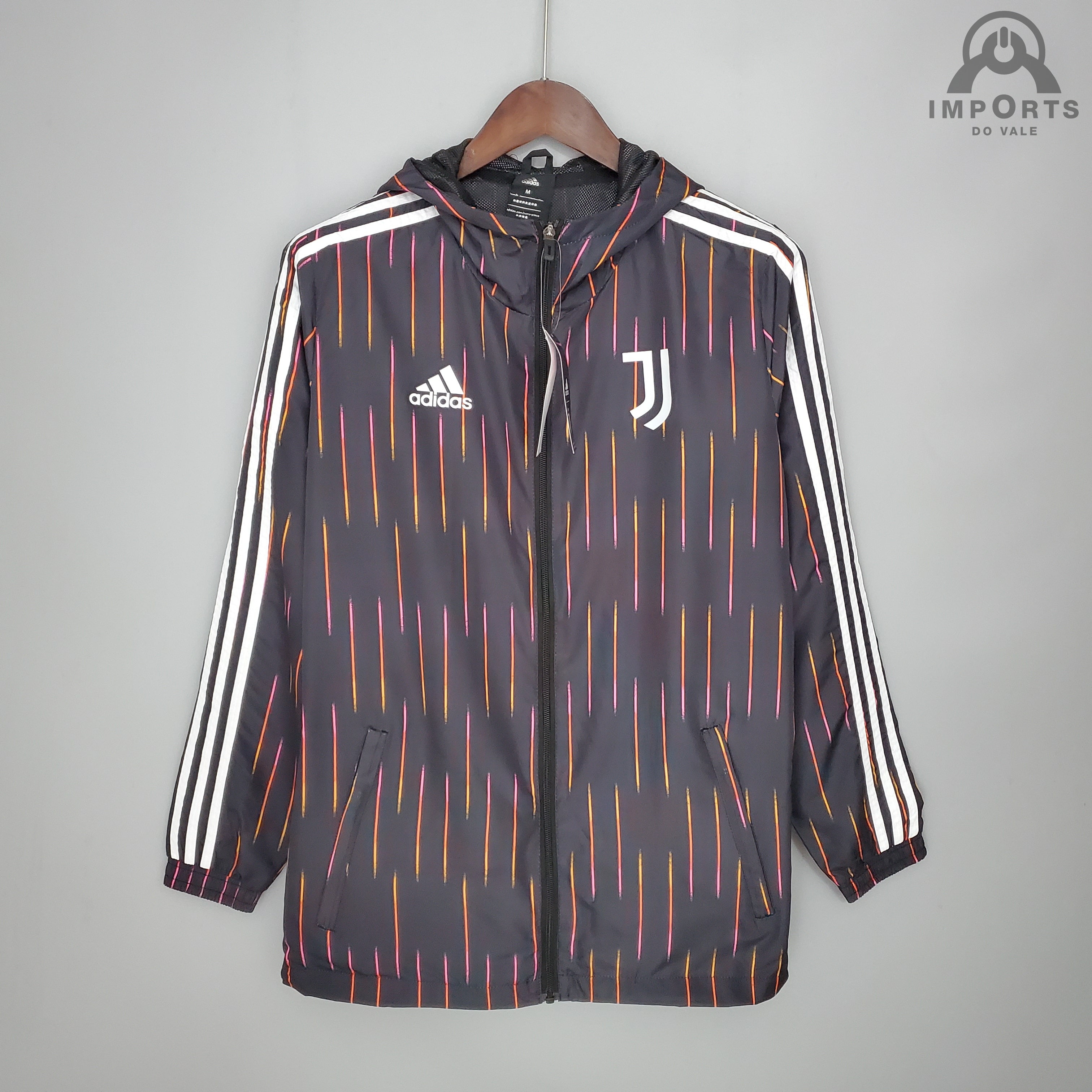 Jaqueta Corta-Vento Juventus 21/22 - Preto