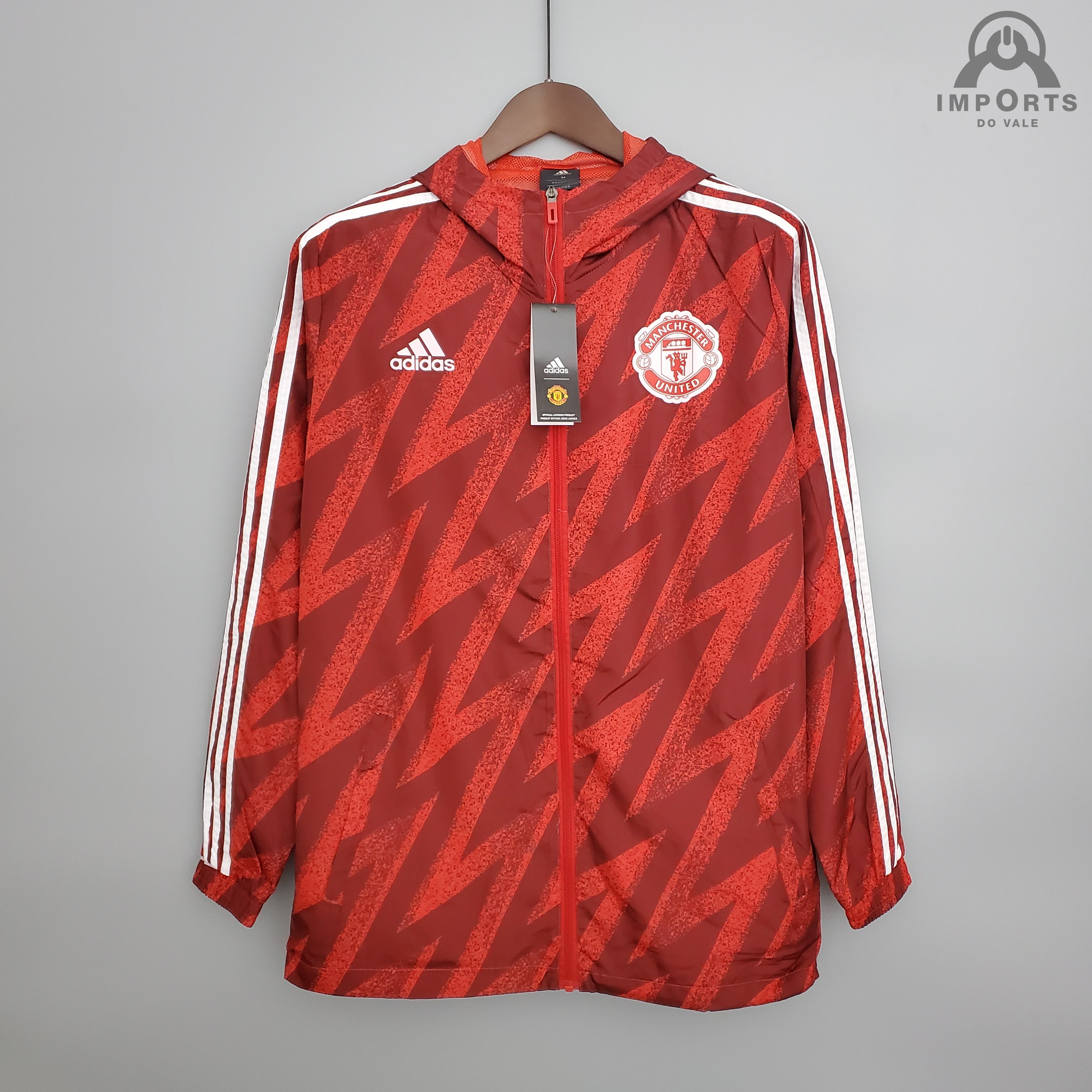Jaqueta Corta-Vento Manchester United 21/22 - Vermelho