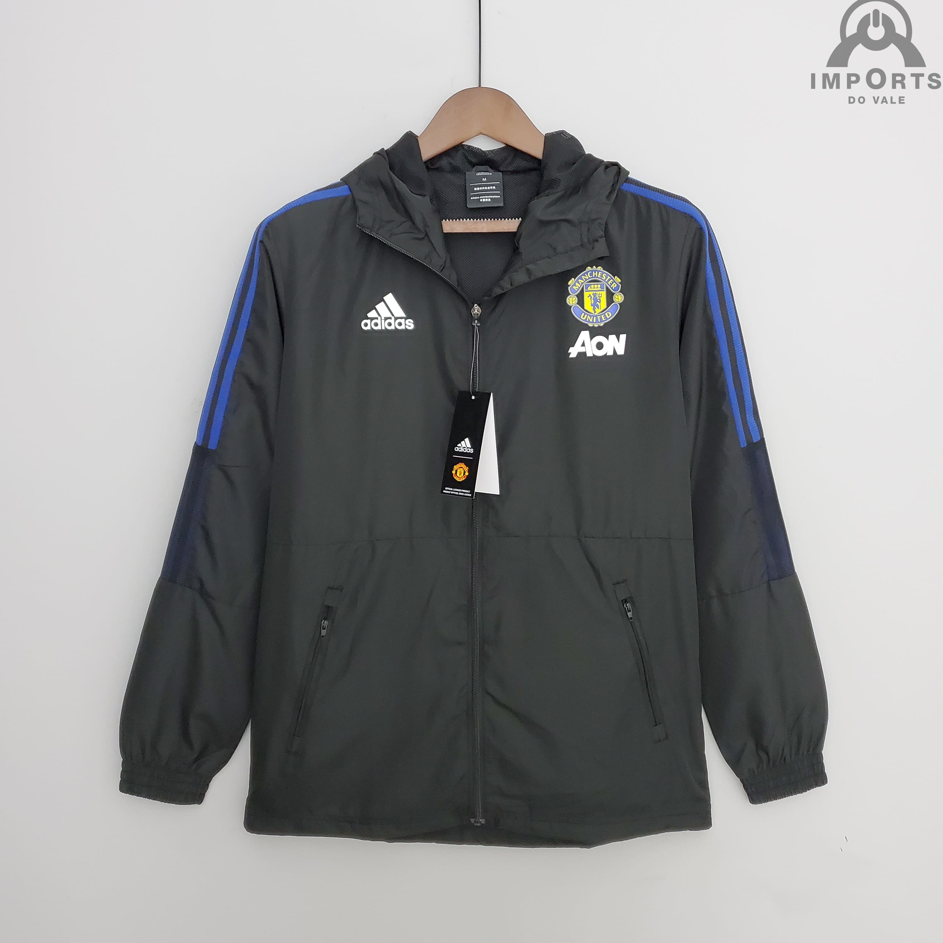 Jaqueta Corta-Vento Manchester United 22/23 - Preto
