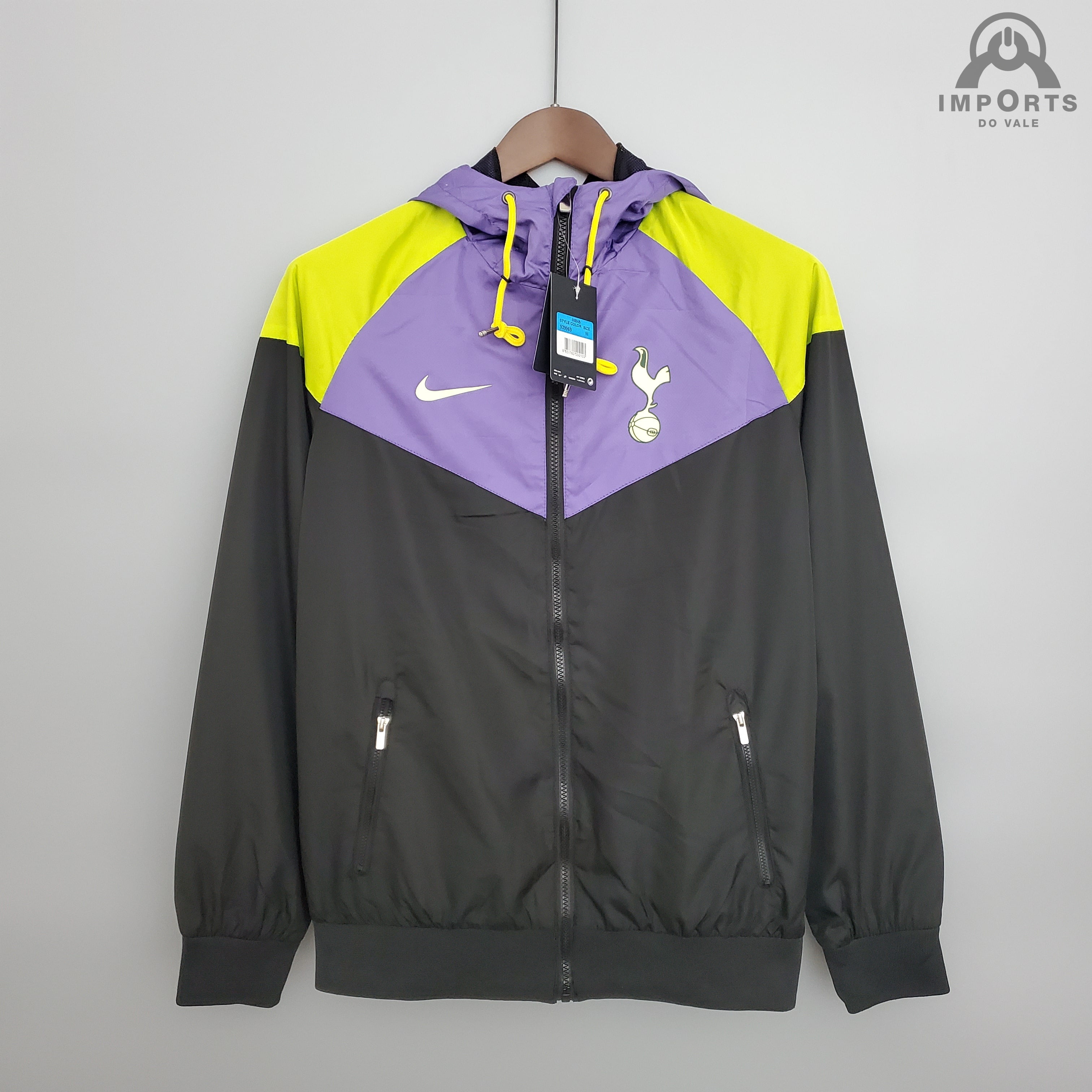 Jaqueta Corta-Vento Tottenham 21/22 - Amarelo/lilás
