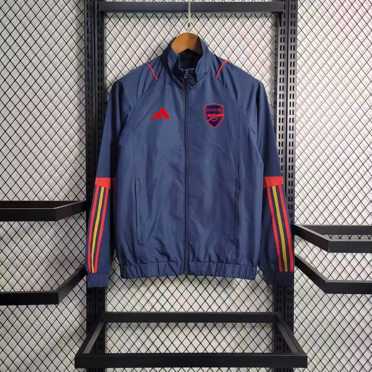 Jaqueta Corta-Vento Arsenal 23/24 - Azul/vermelho
