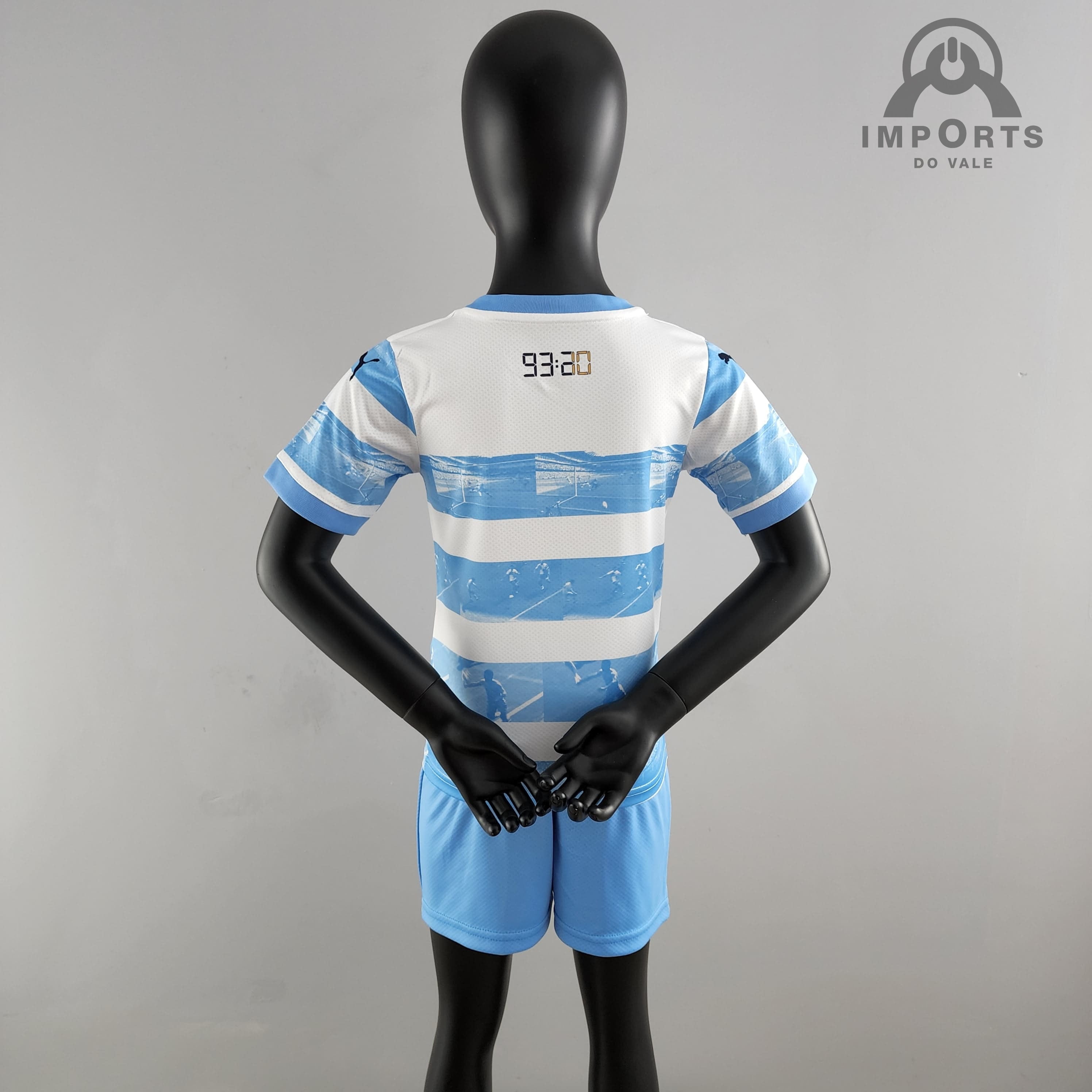 Kit Infantil Manchester City 22/23 Versão Jogador Ed. Especial Azul e  Branco - Imports do vale