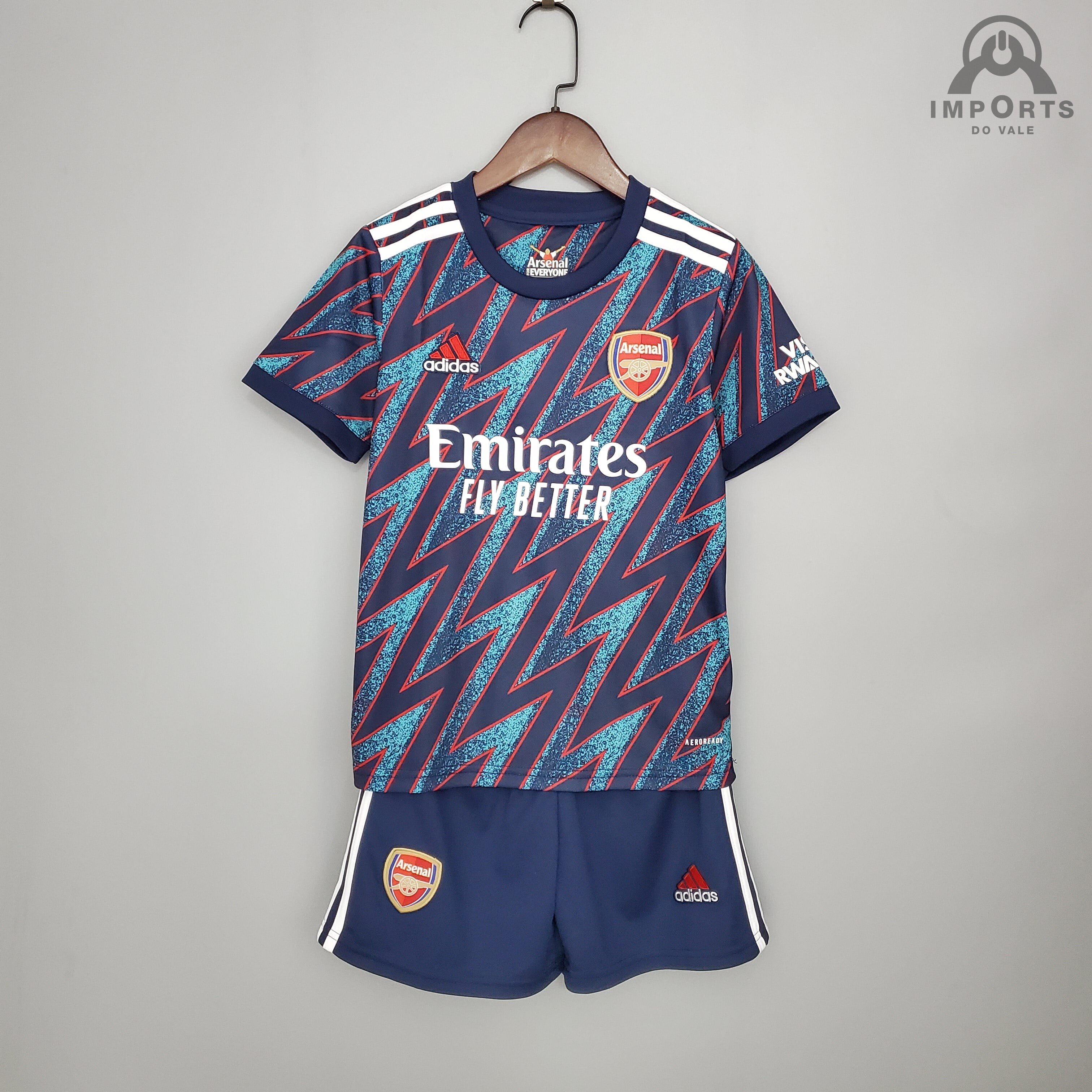 Kit Infantil Arsenal III 21/22 + Personalização Grátis