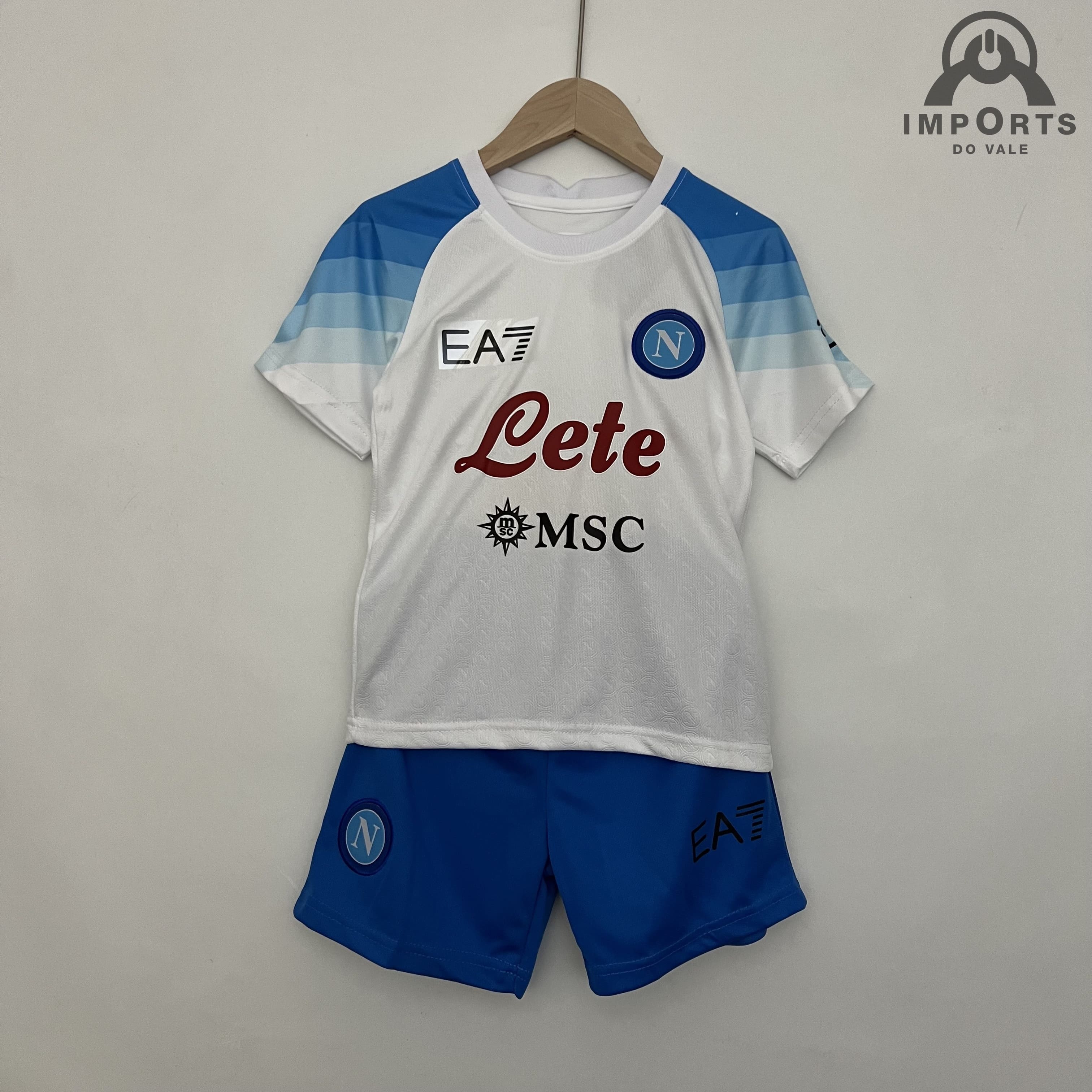 Kit Infantil Napoli II 23/24 + Personalização Grátis 
