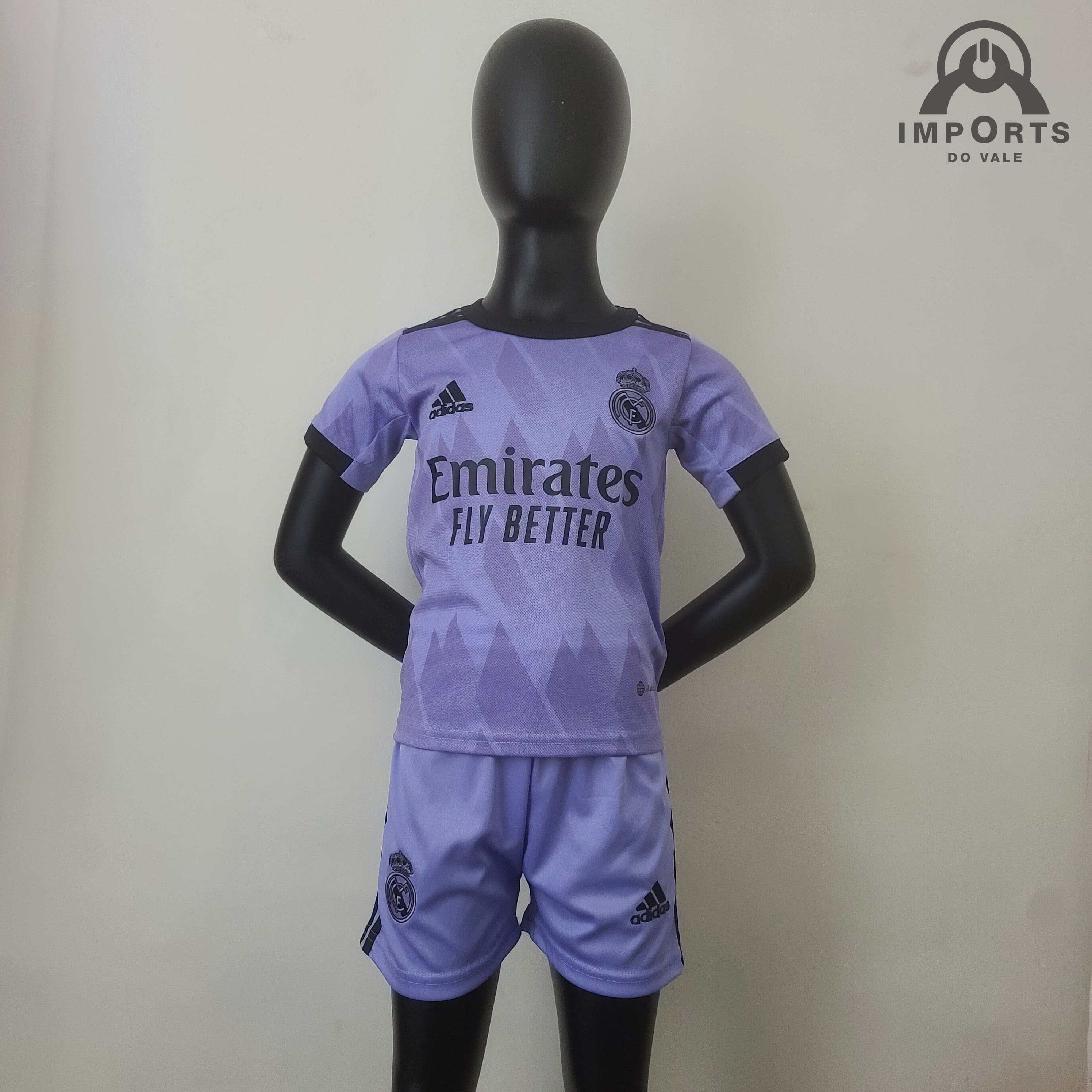 Kit Infantil Real Madrid III 22/23 + Personalização Grátis 