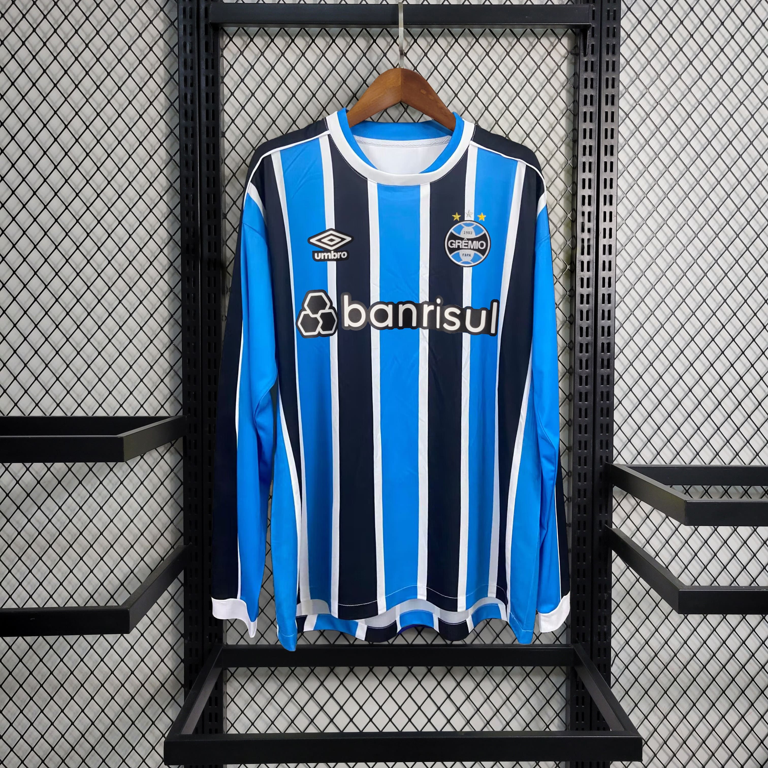 Manga Longa Grêmio I 23/24 Versão Torcedor + Personalização Grátis