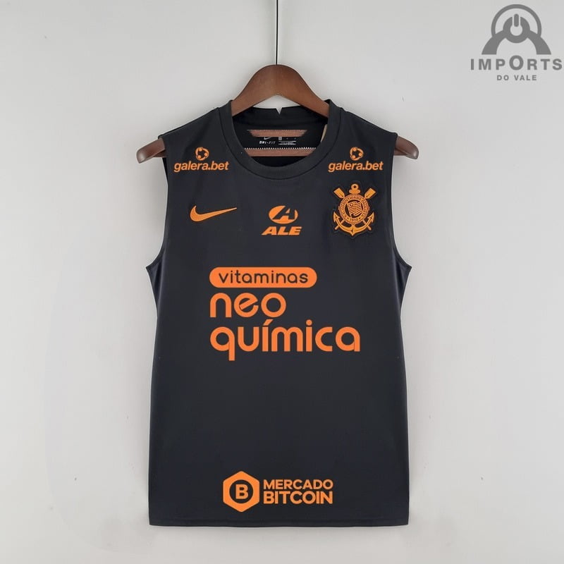 Regata Corinthians 22/23 Pré-Jogo Preto + Patrocínios