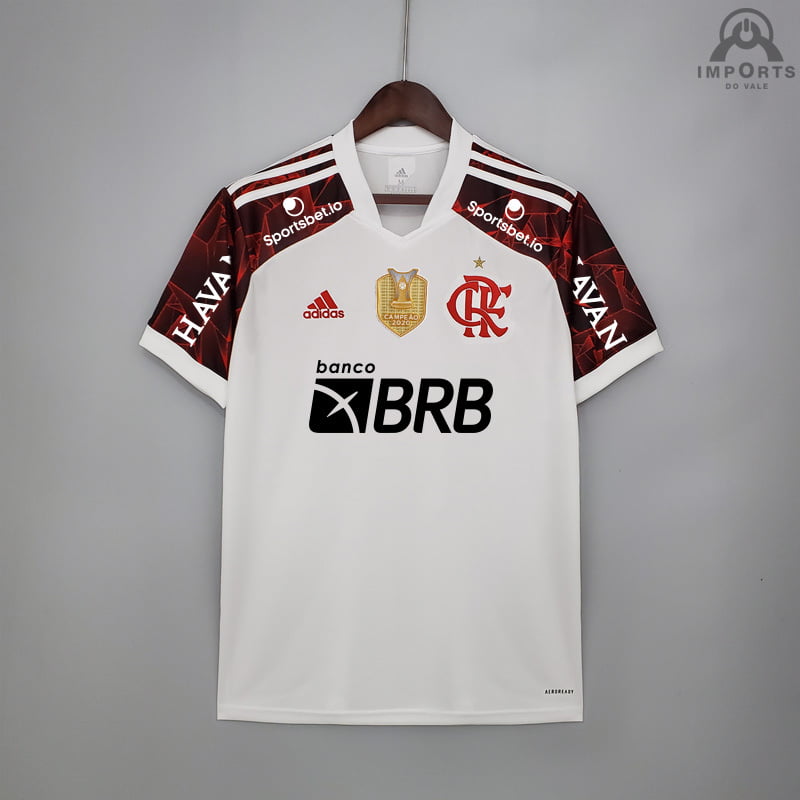 Camisa Flamengo I 20/21 Versão Torcedor Brasileirão + Patchs +