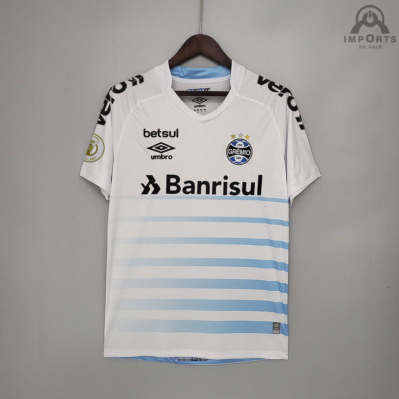 Camisa Grêmio II 21/22 Versão Torcedor Brasileirão + Personalização Grátis