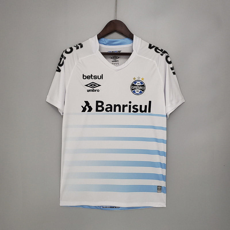Camisa Grêmio II 21/22 Versão Torcedor + Patrocínios + Personalização Grátis
