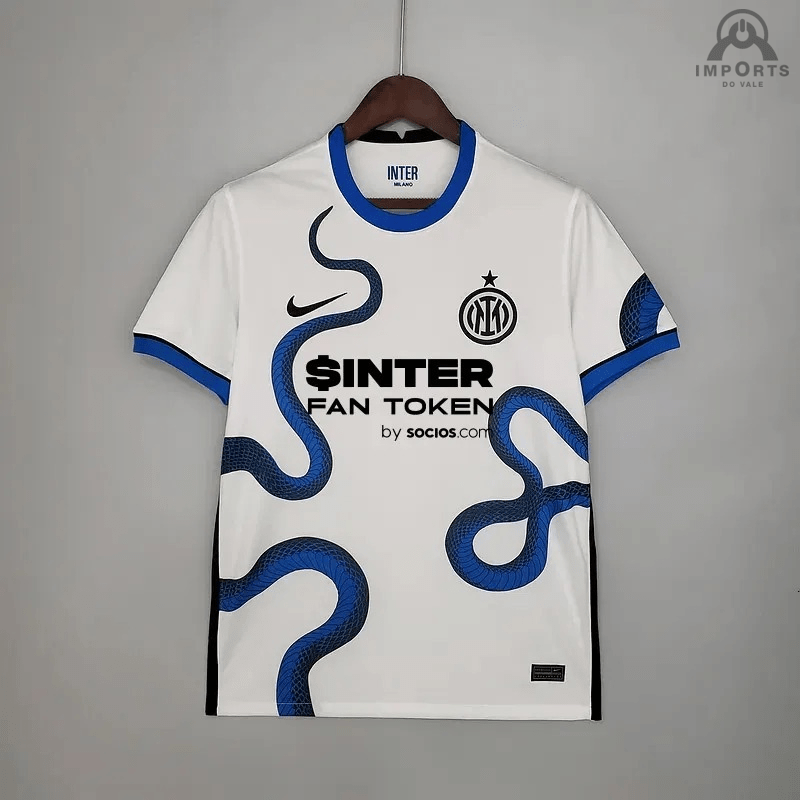 Camisa Inter de Milão II 21/22 Versão Torcedor + Patrocínios + Personalização Grátis