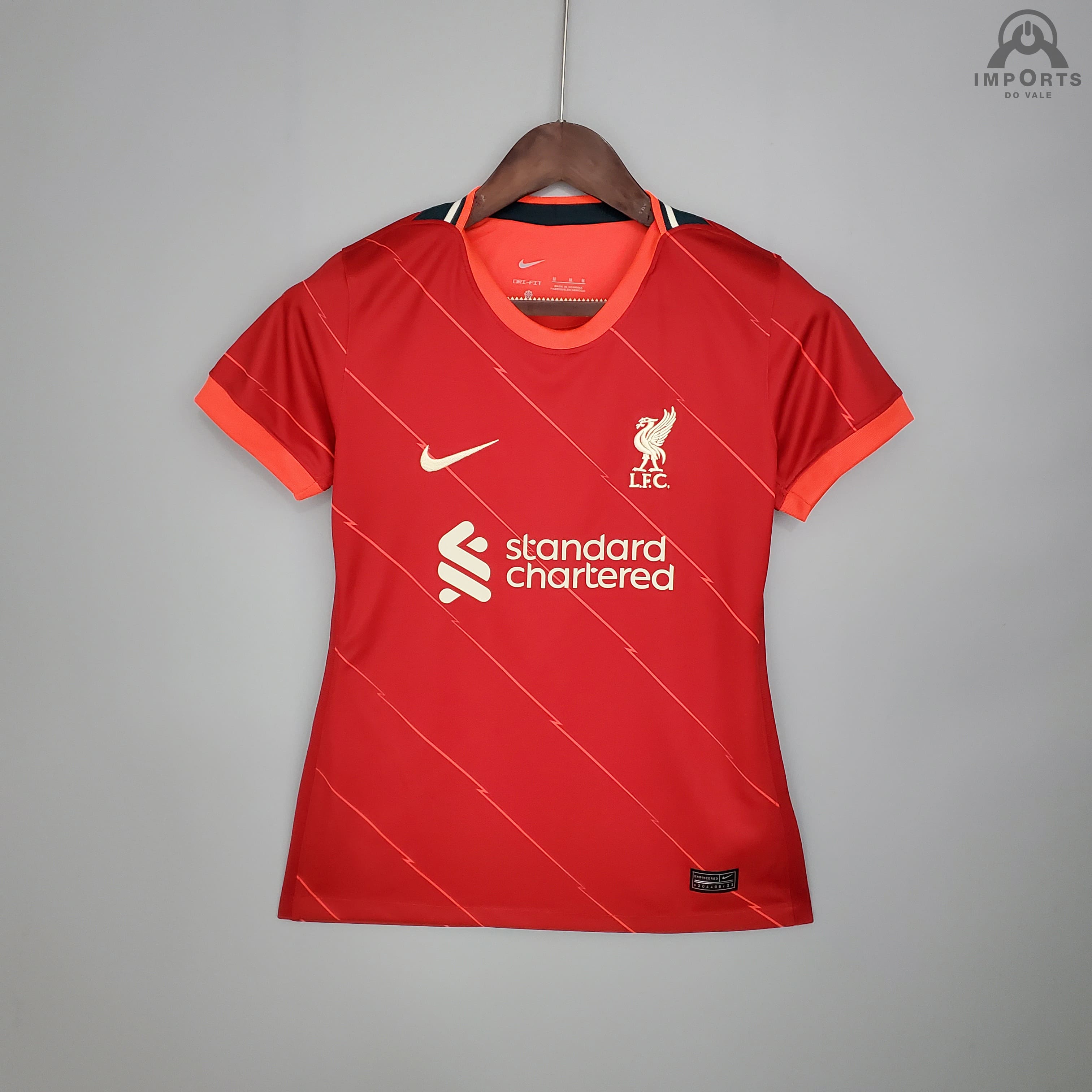 Camisa Liverpool I 21/22 Versão Feminina + Personalização Grátis