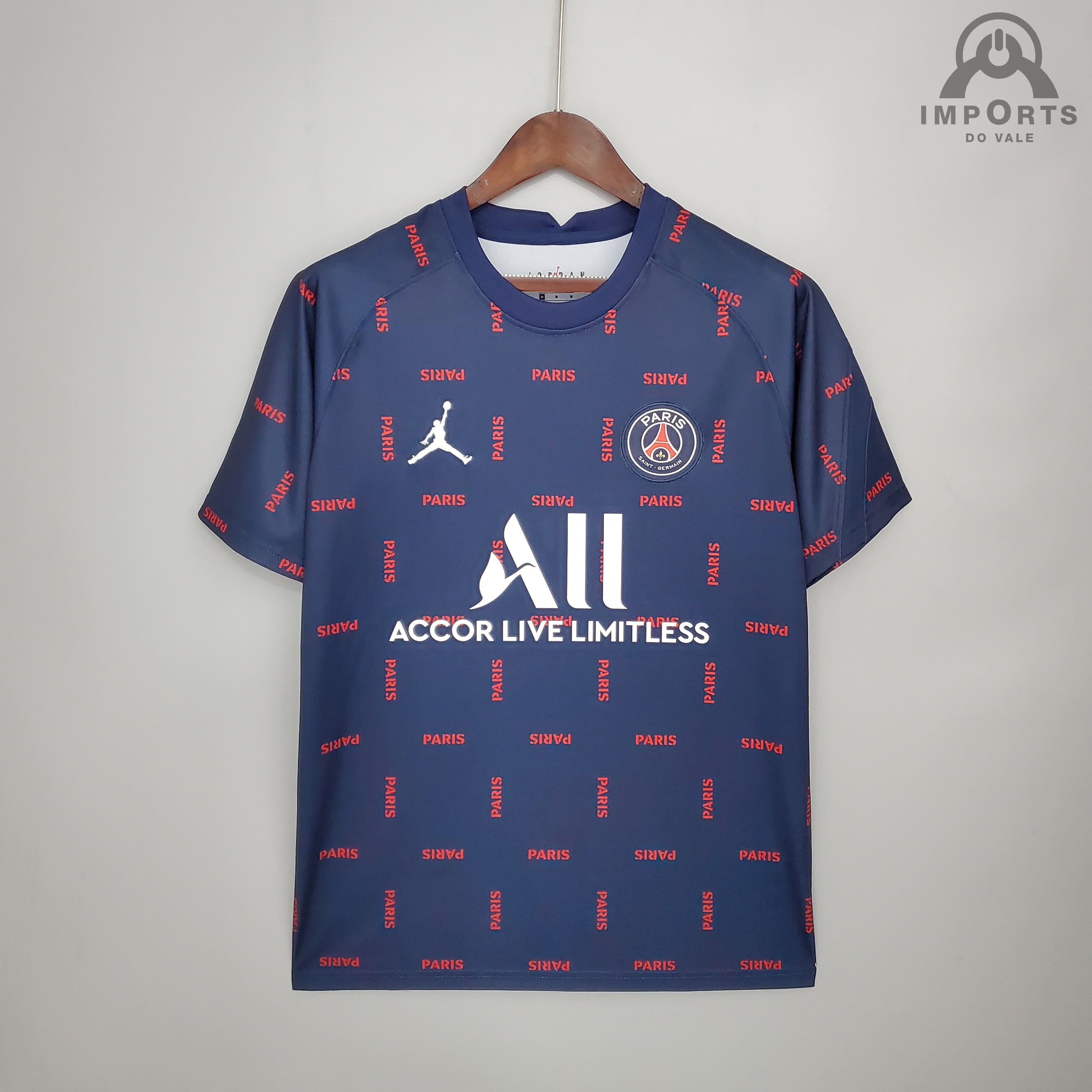 Camisa Paris Saint-Germain 21/22 Treino - Azul Royal