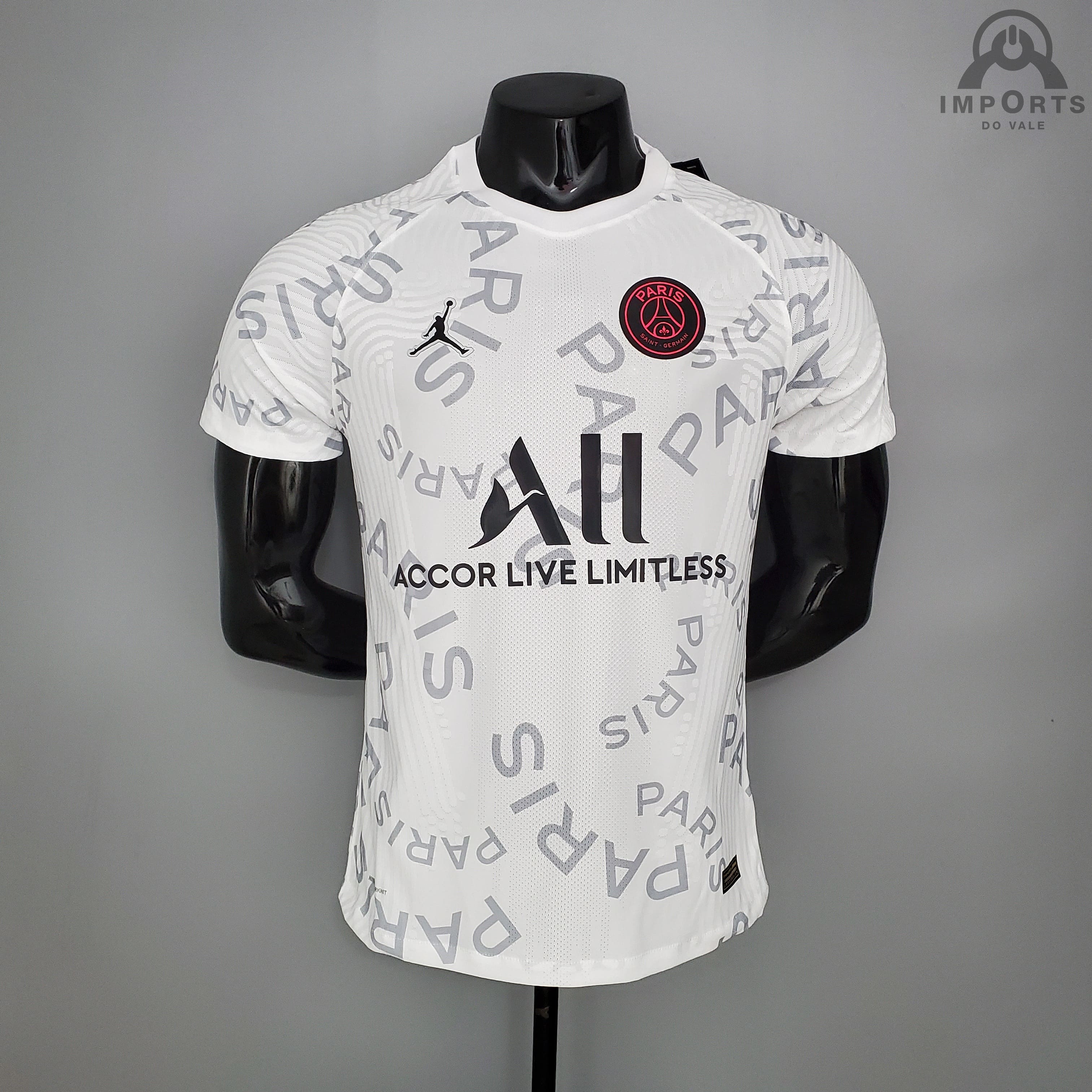 Camisa Paris Saint-Germain 21/22 Treino Versão Jogador - Branca