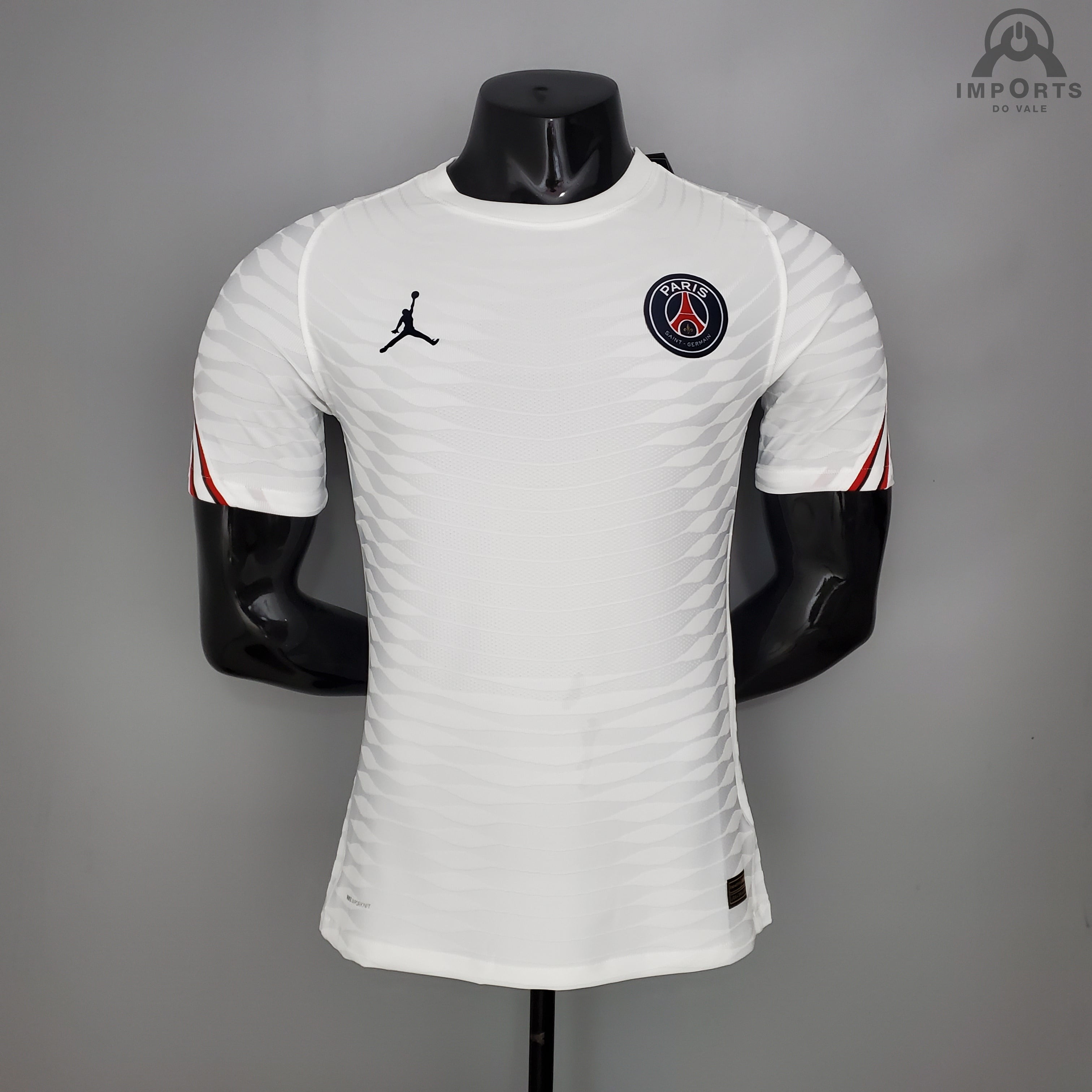 Camisa Paris Saint-Germain 21/22 Versão Jogador Branca + Personalização Grátis