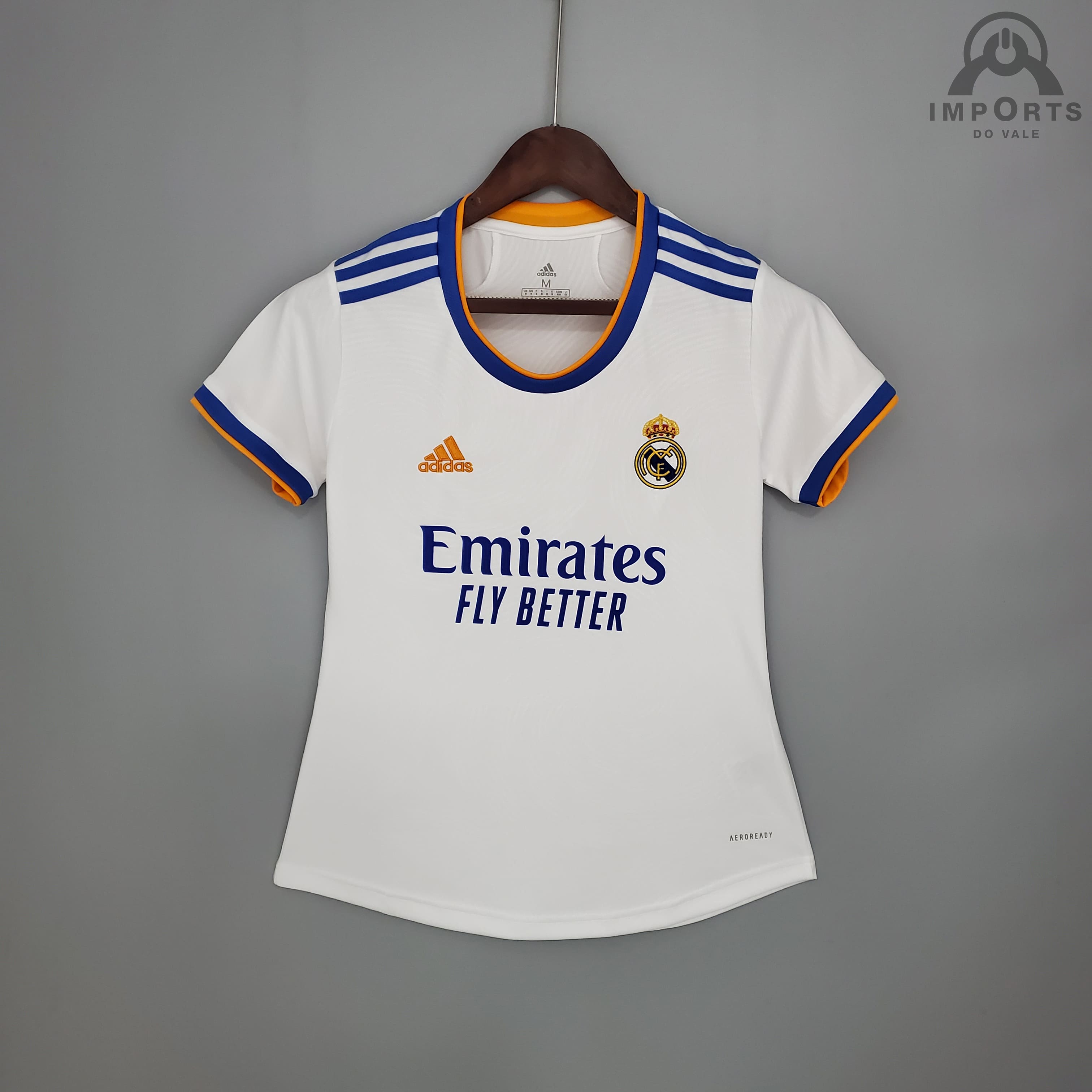 Camisa Real Madrid I 21/22 Versão Feminina + Personalização Grátis 