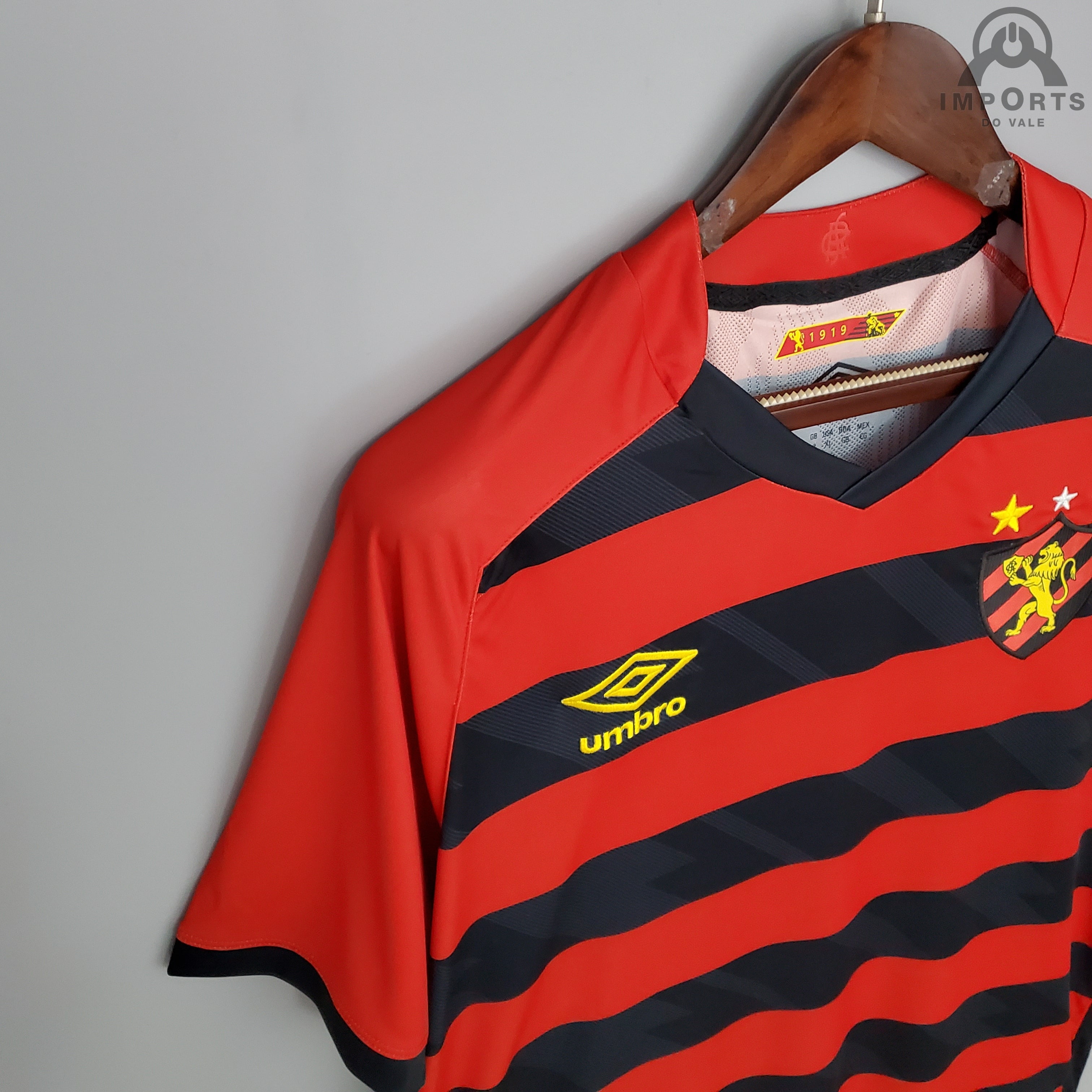 Camisa Sport Recife 1 Home 22/23 Torcedor Umbro Massculina - Vermelho e  Preto