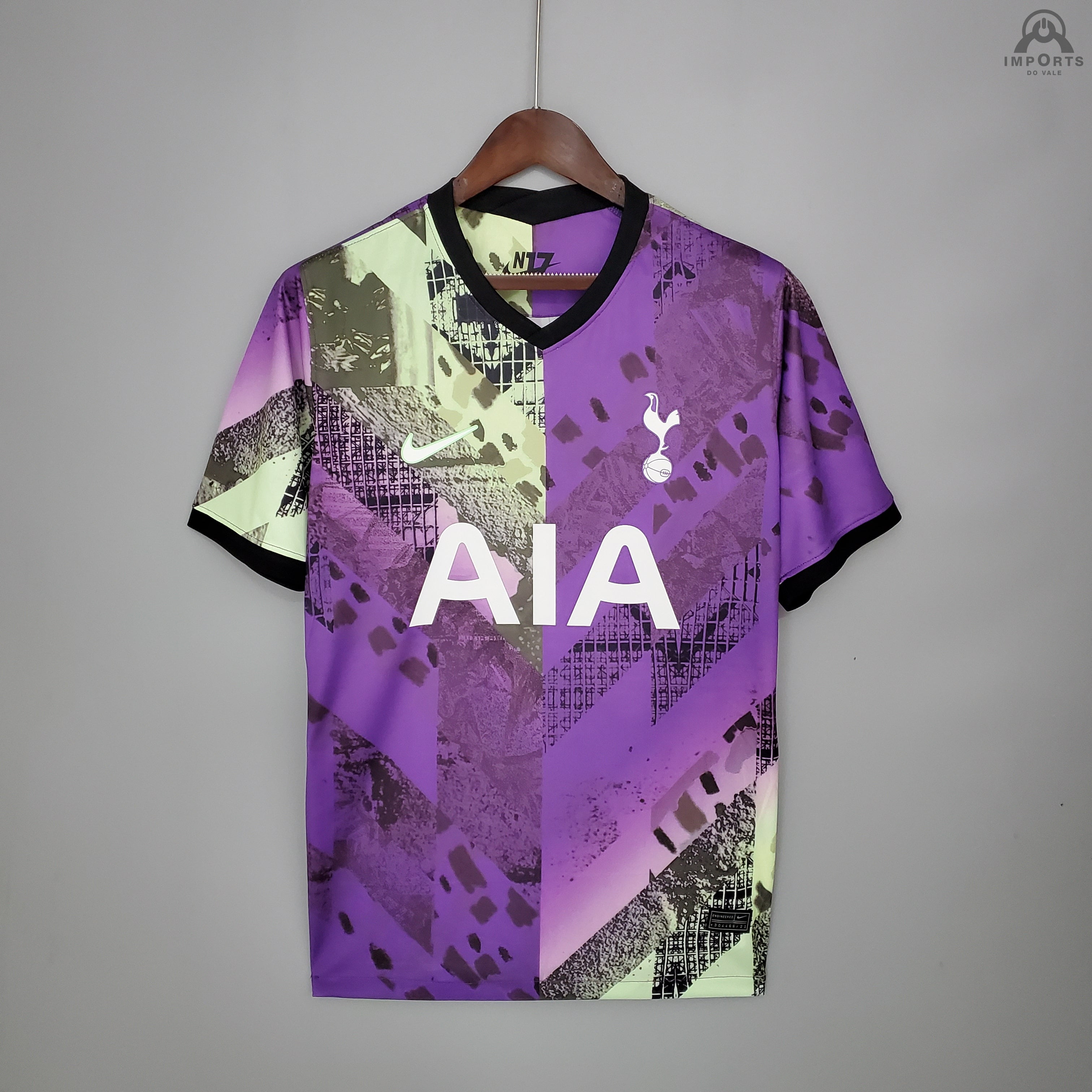 Camisa Tottenham III 21/22 Versão Torcedor + Personalização Grátis 