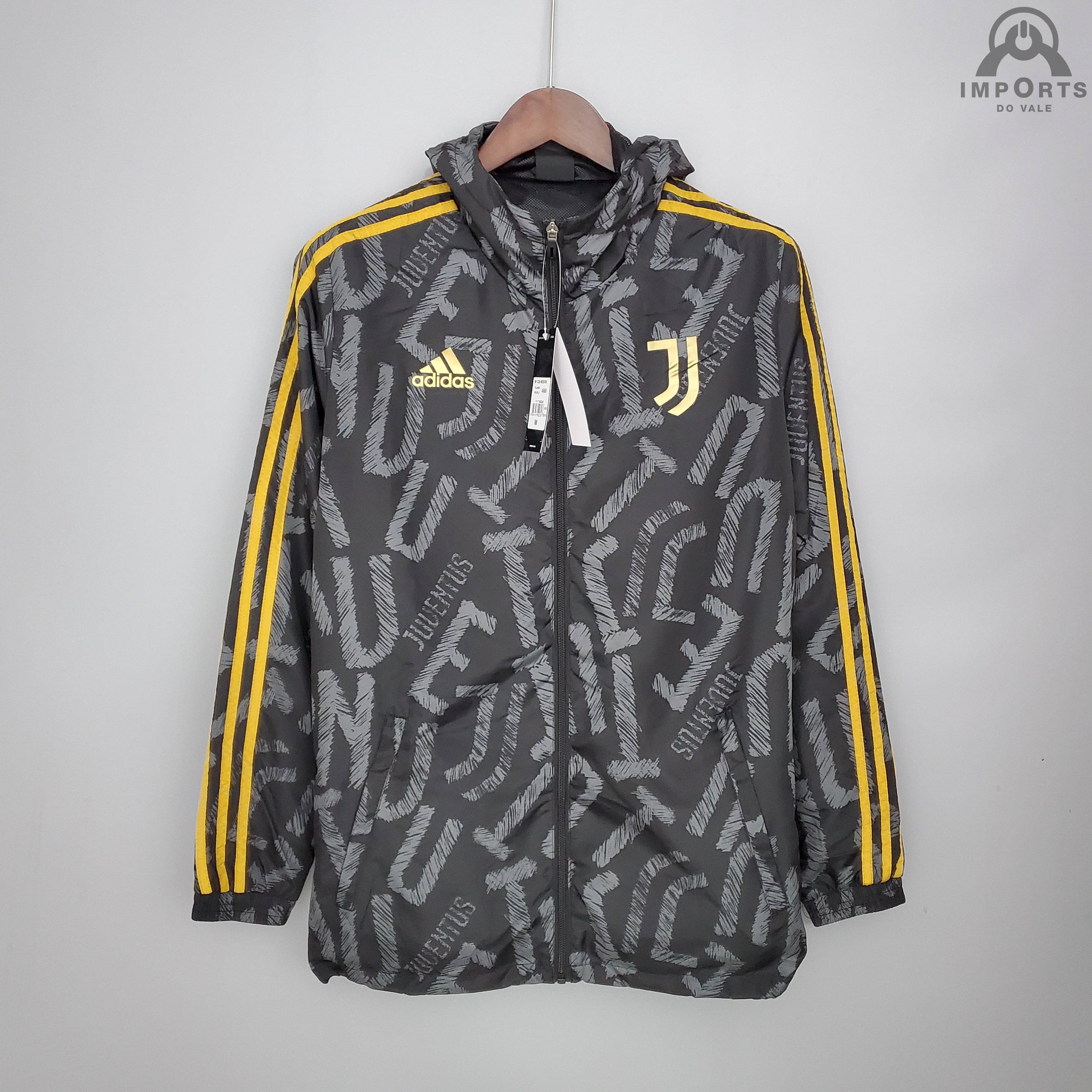 Jaqueta Corta-Vento Juventus 21/22 - Cinza
