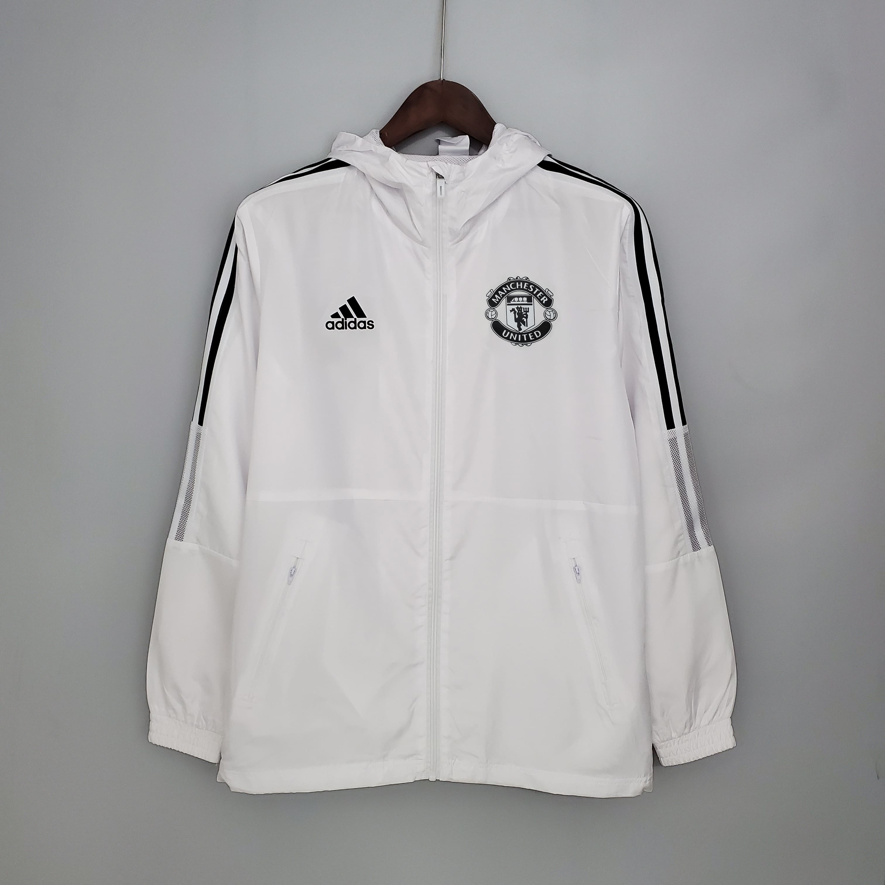 Jaqueta Corta-Vento Manchester United 21/22 - Branco