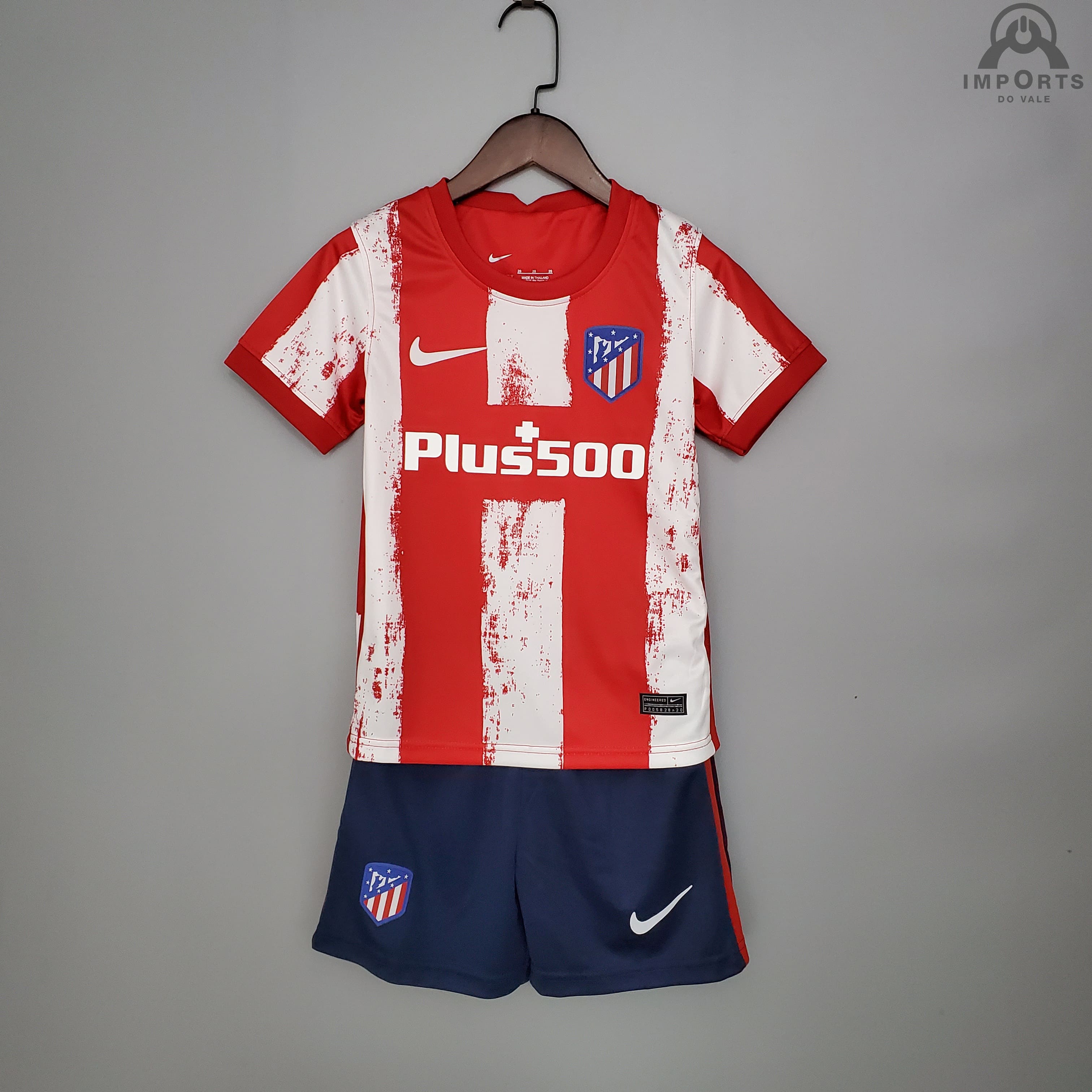 Kit Infantil Atlético de Madrid I  21/22 + Personalização Grátis