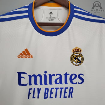 Camisa Real Madrid I 21/22 Versão Torcedor + Personalização Grátis
