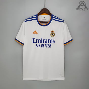 Camisa Real Madrid I 21/22 Versão Torcedor + Personalização Grátis
