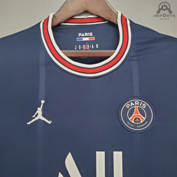 Camisa Paris Saint-Germain I 21/22 Versão Torcedor + Personalização MESSI 30