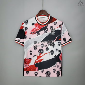 Camisa Liverpool 21/22 Treino Versão Torcedor - Crânio