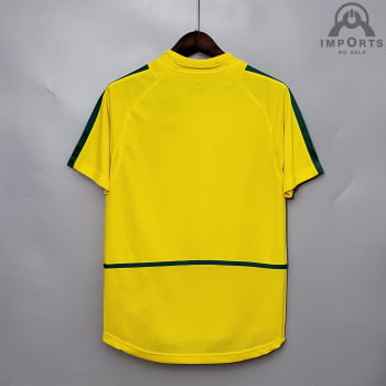 Camisa Retrô da Seleção Brasileira I 2002 Versão Torcedor + Personalização RONALDO 11
