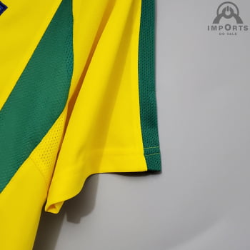Camisa Retrô da Seleção Brasileira I 2002 Versão Torcedor + Personalização RONALDO 11