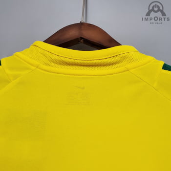Camisa Retrô da Seleção Brasileira I 2002 Versão Torcedor + Personalização RONALDO 11