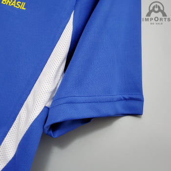 Camisa Retrô da Seleção Brasileira II 2002 Versão Torcedor + Personalização RONALDINHO 11