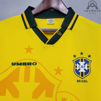 Camisa Retrô da Seleção Brasileira I 93/94 Versão Torcedor + Personalização ROMÁRIO 10