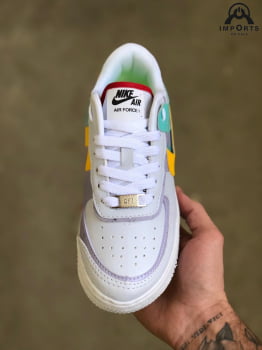Tênis Air Force 1 Shadow - Branco/colorido