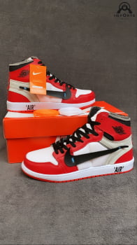 Tênis Air Jordan 1 Mid - Vermelho
