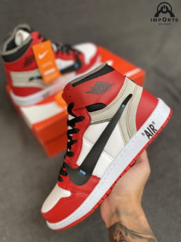 Tênis Air Jordan 1 Mid - Vermelho